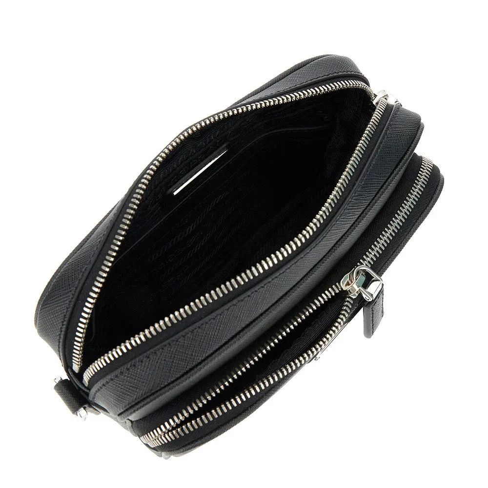 Borsa a tracolla in pelle Saffiano