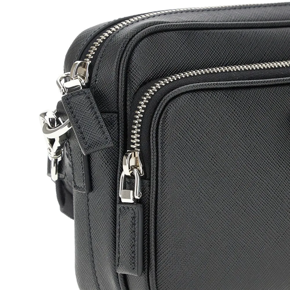 Borsa a tracolla in pelle Saffiano