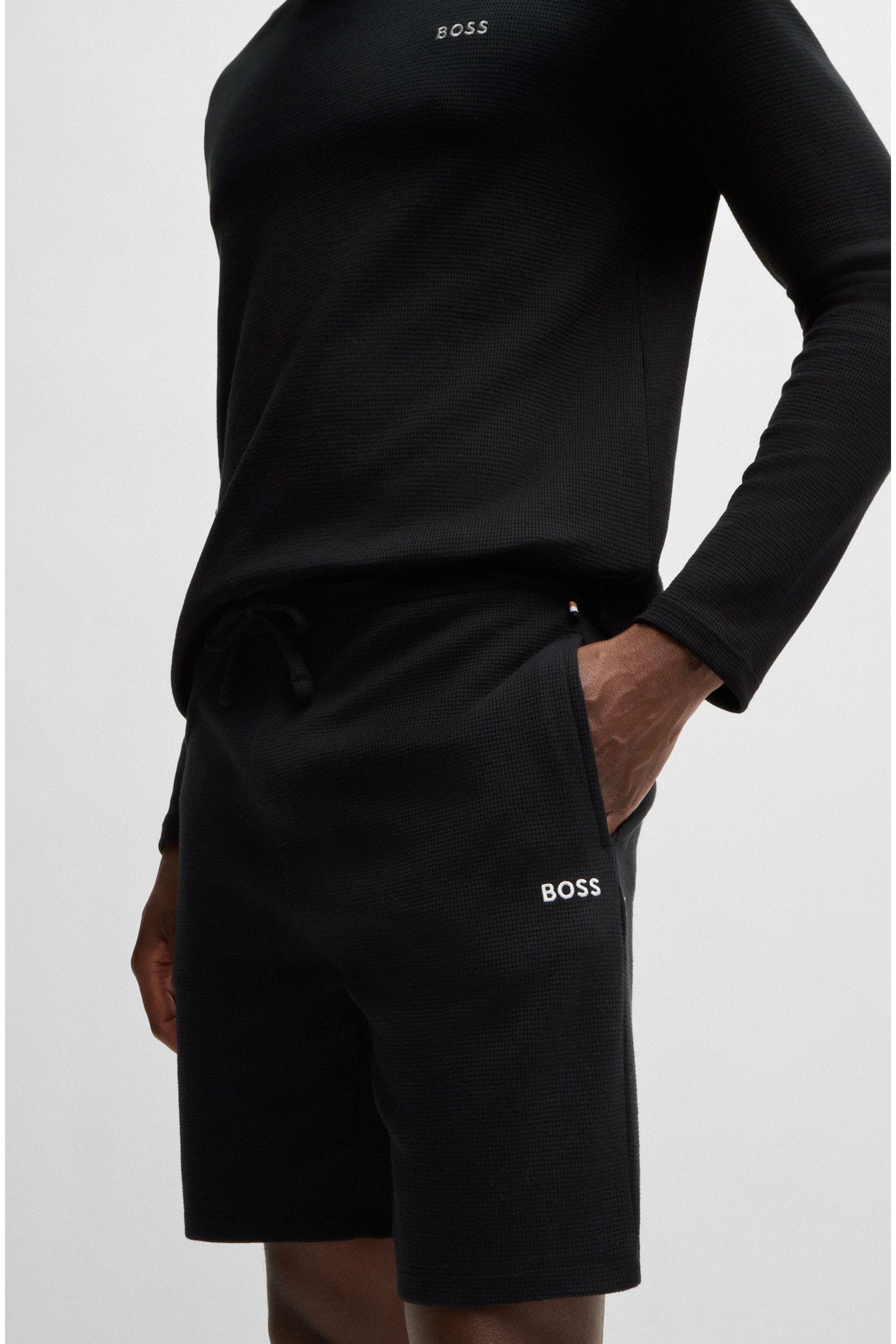 BOSS - Shorts del pigiama con logo ricamato Blend