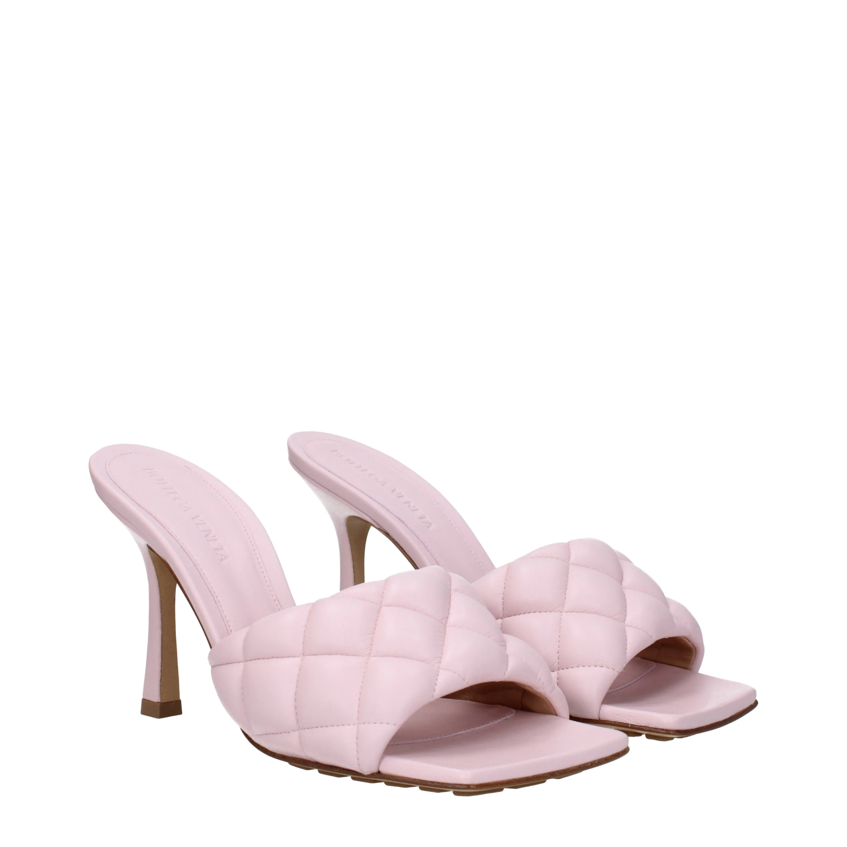 Bottega Veneta Sandali Donna Pelle Rosa/Cammeo