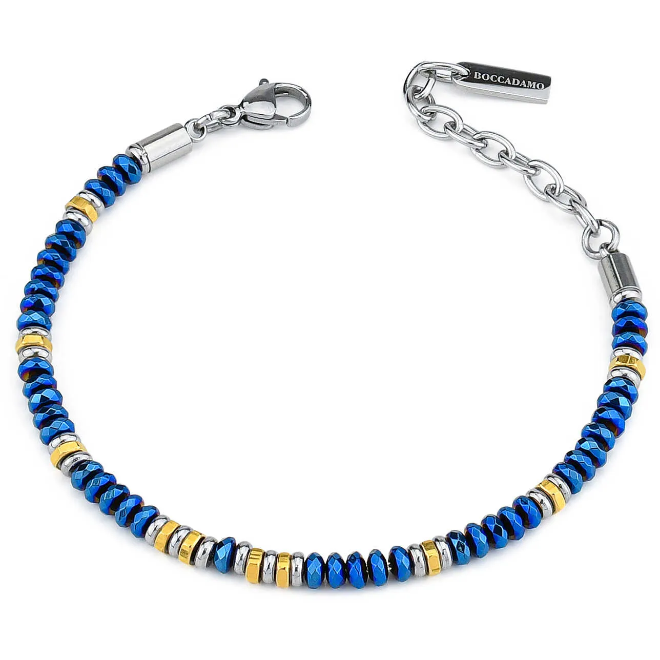 bracciale con perline uomo Boccadamo Man
