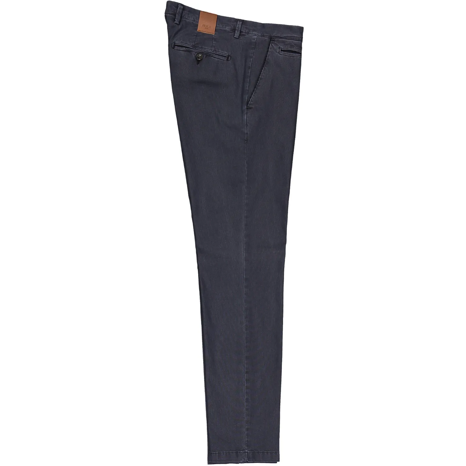 BRIGLIA 1949 Pantalone BG05 In Cotone Piquet Stretch Delavè Blu