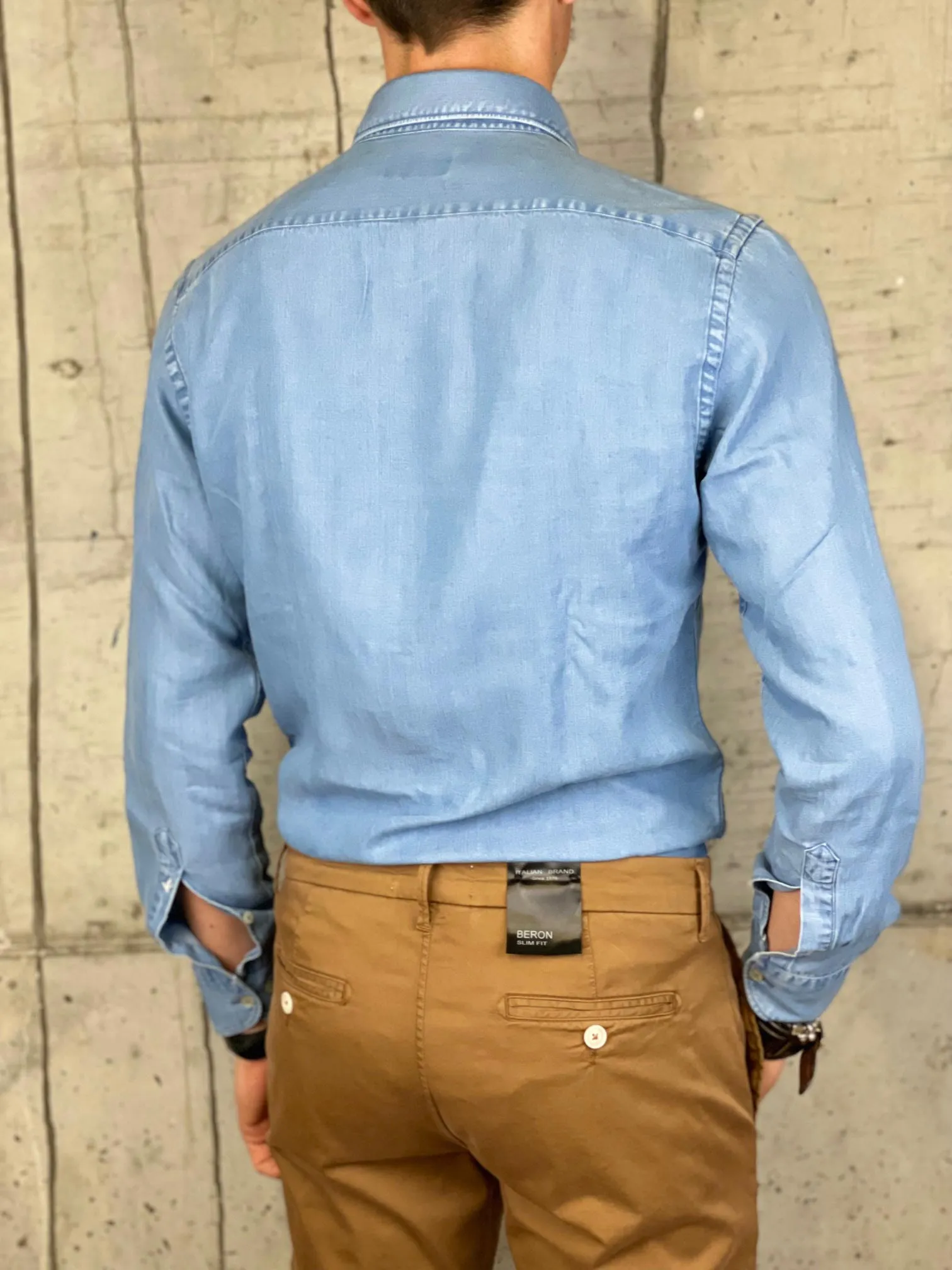 Brooksfield Camicia Jeans Chiaro