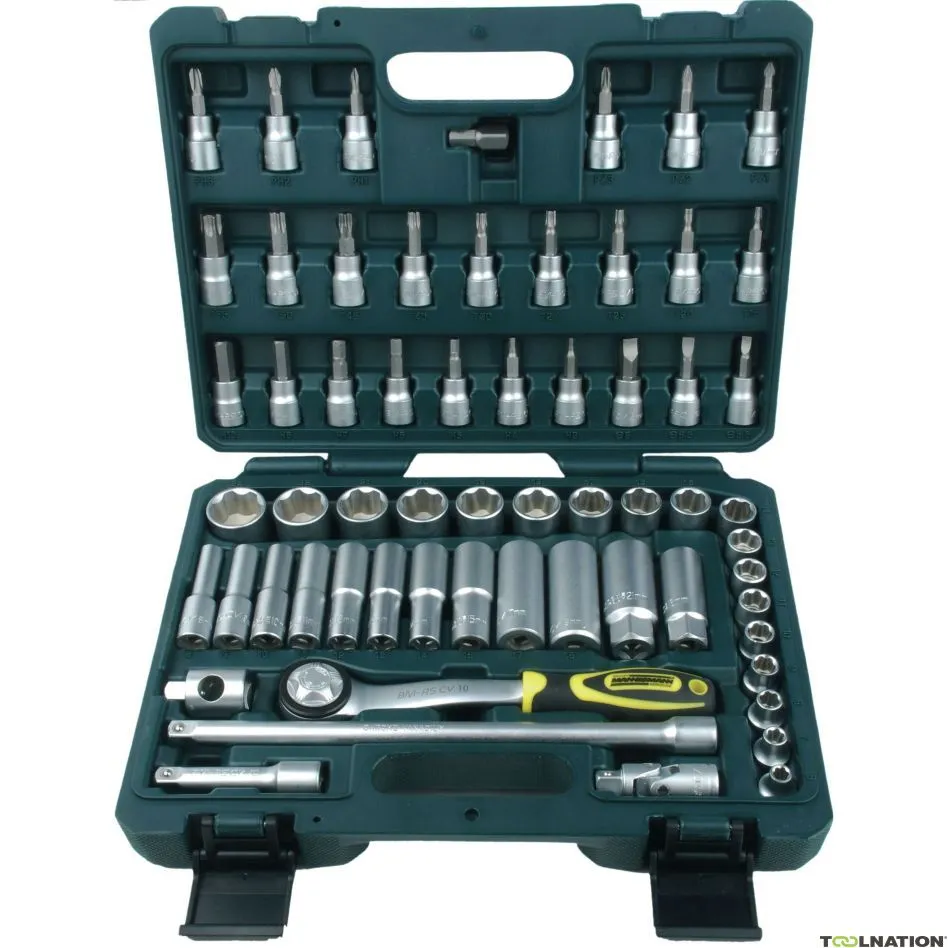 Brüder Mannesmann 2045 Set di bussole 61 pezzi 3/8"