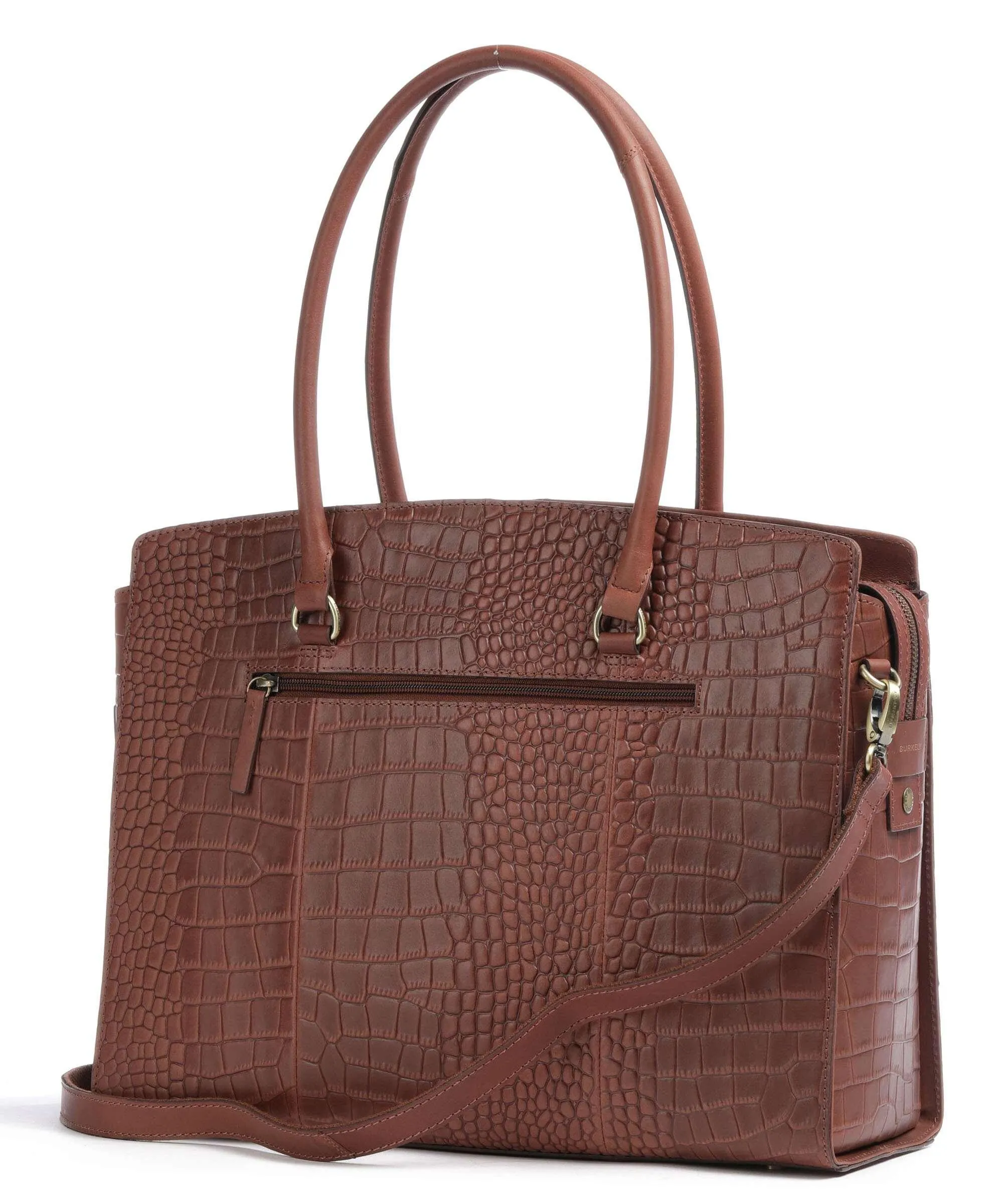  Burkely Cool Colbie Borsa shopper 15″ pelle in rilievo marrone  