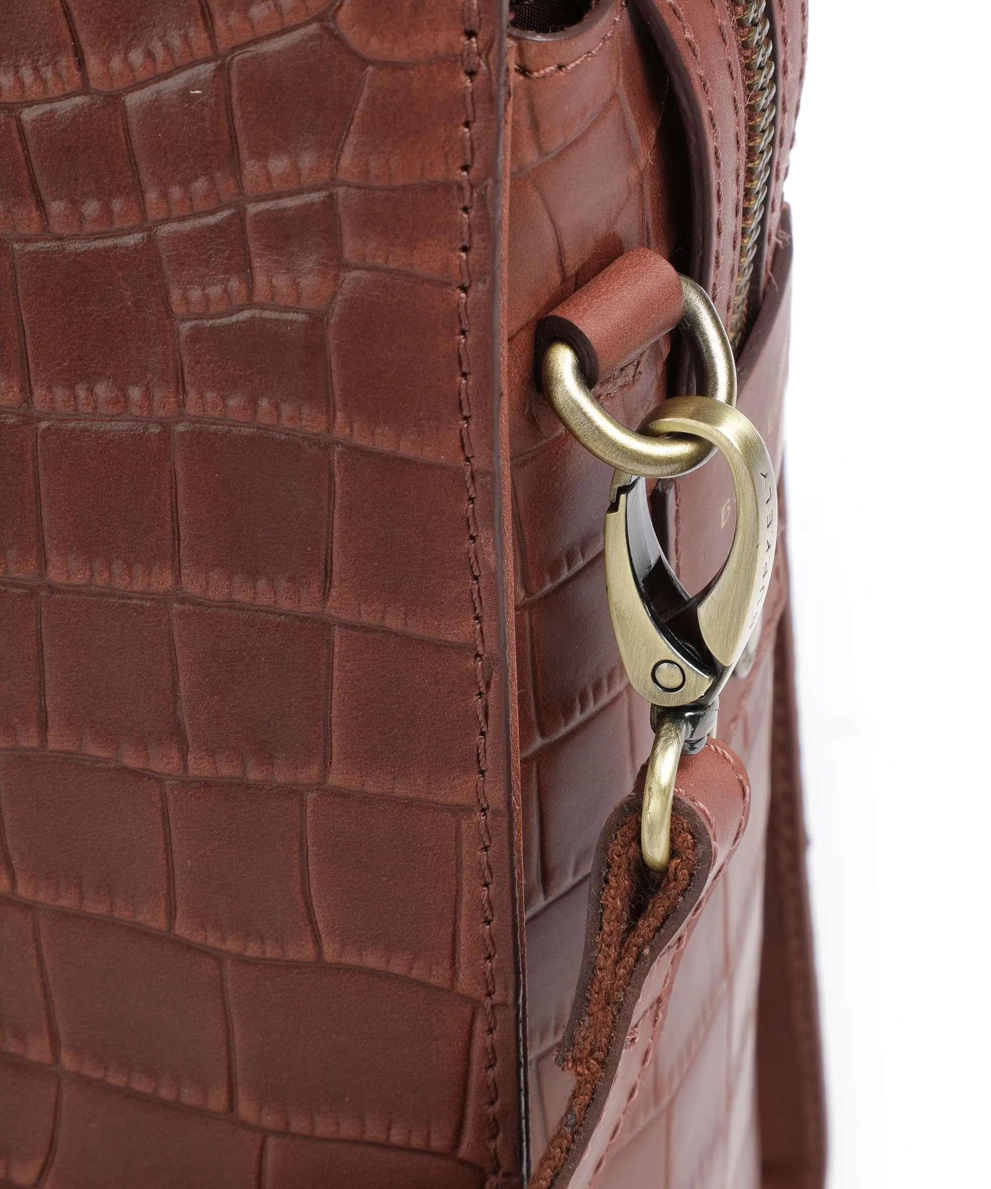  Burkely Cool Colbie Borsa shopper 15″ pelle in rilievo marrone  