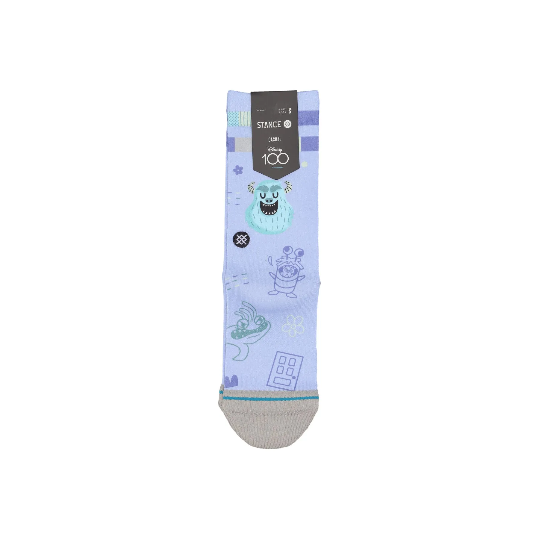 Calza Media Uomo Monsters By R Bubnis X Disney Purple