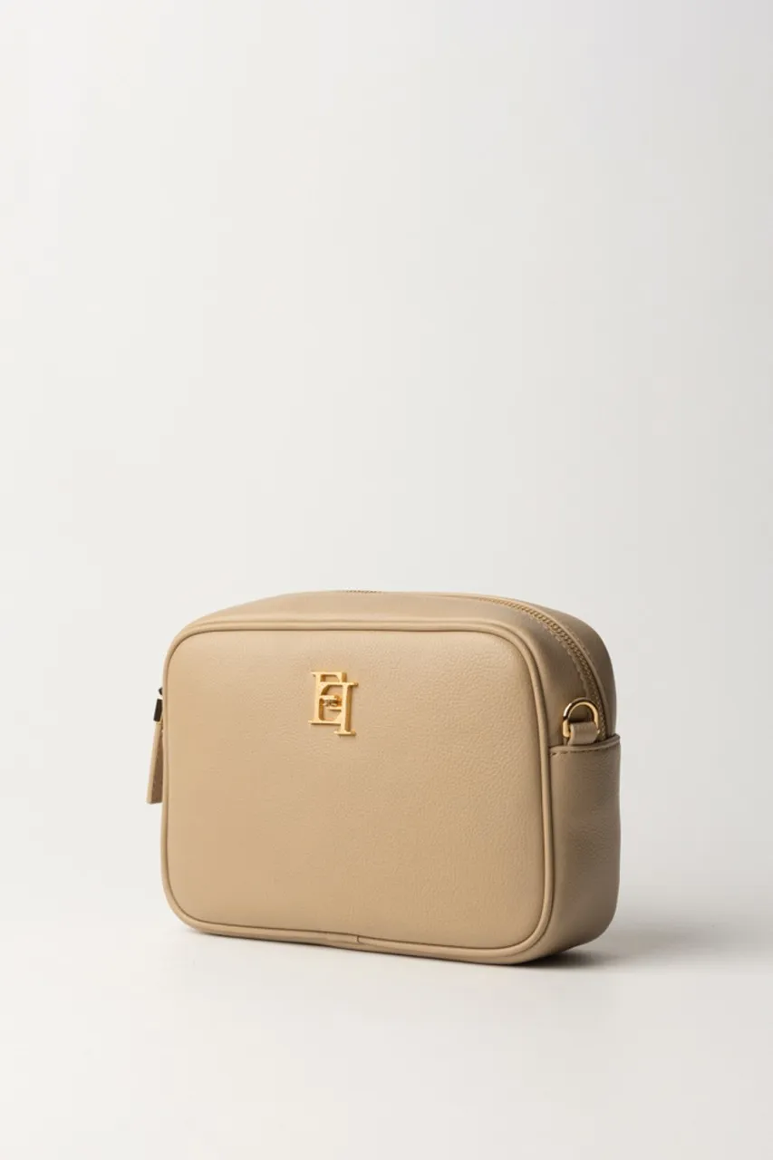 Camera bag con logo oro SABBIA