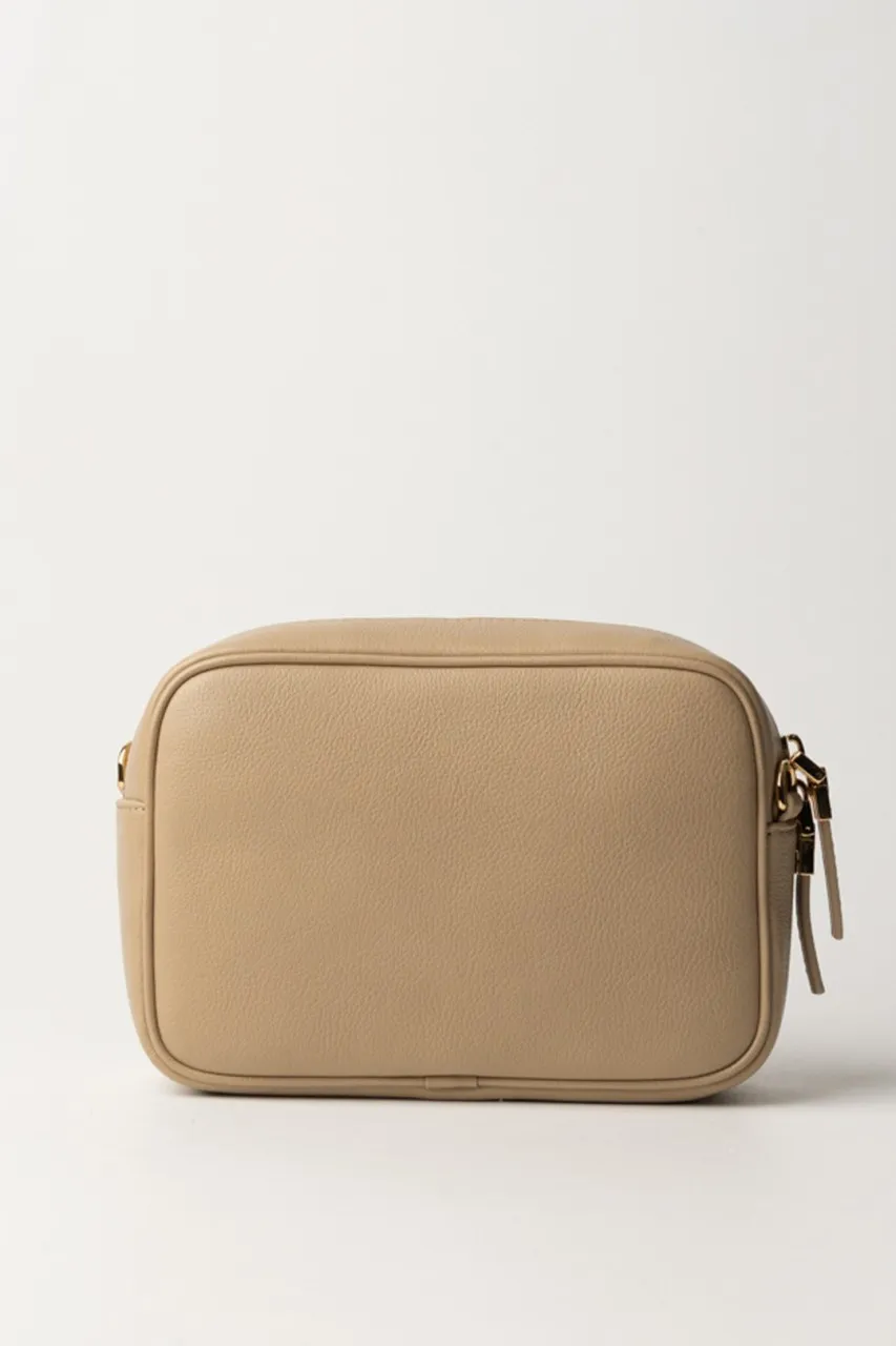 Camera bag con logo oro SABBIA