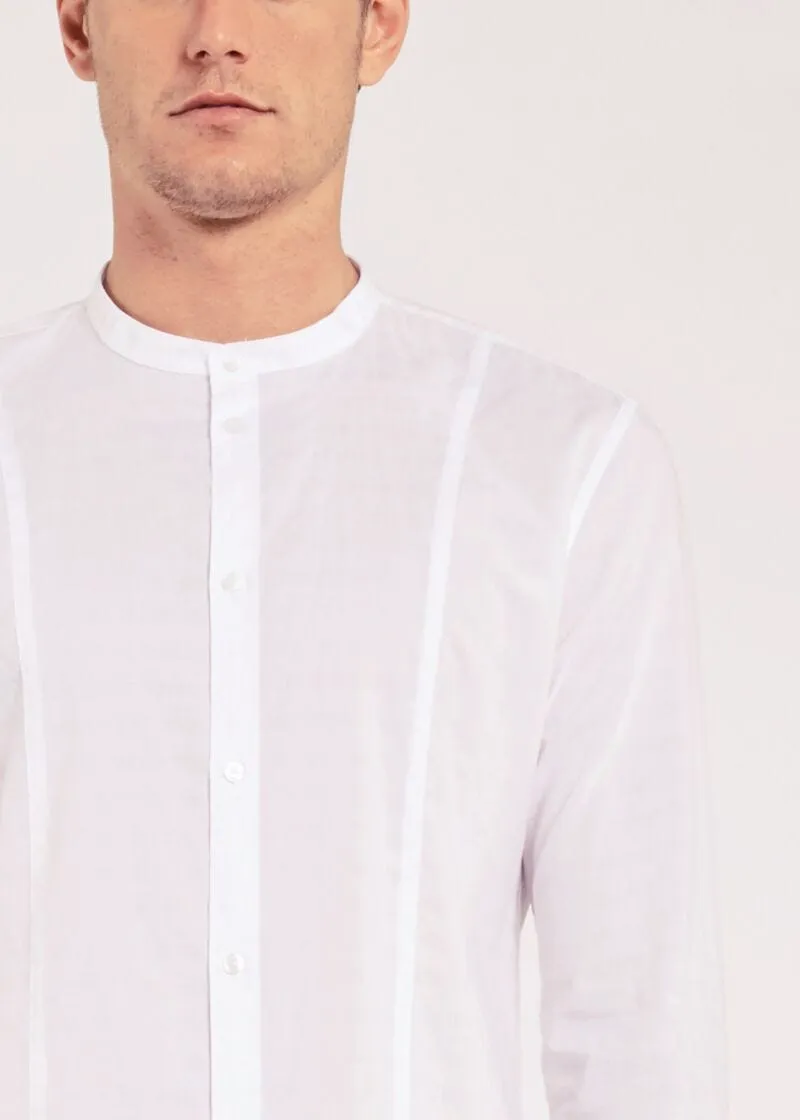 Camicia in cotone con pinces