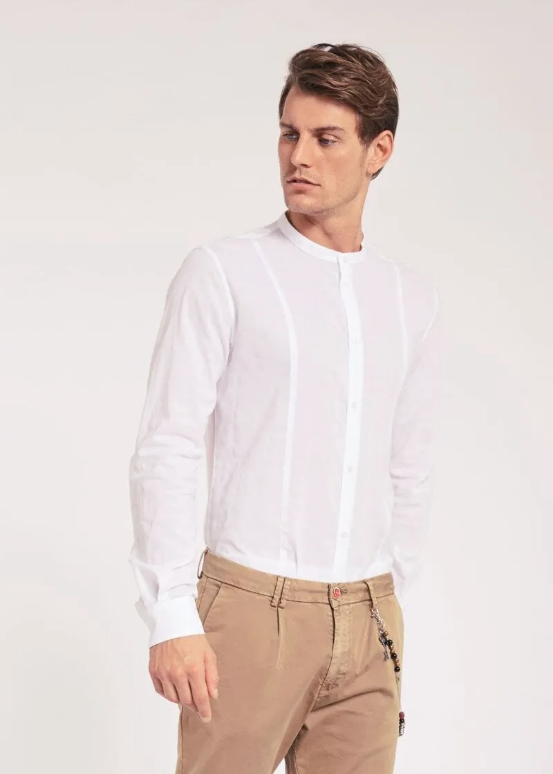 Camicia in cotone con pinces