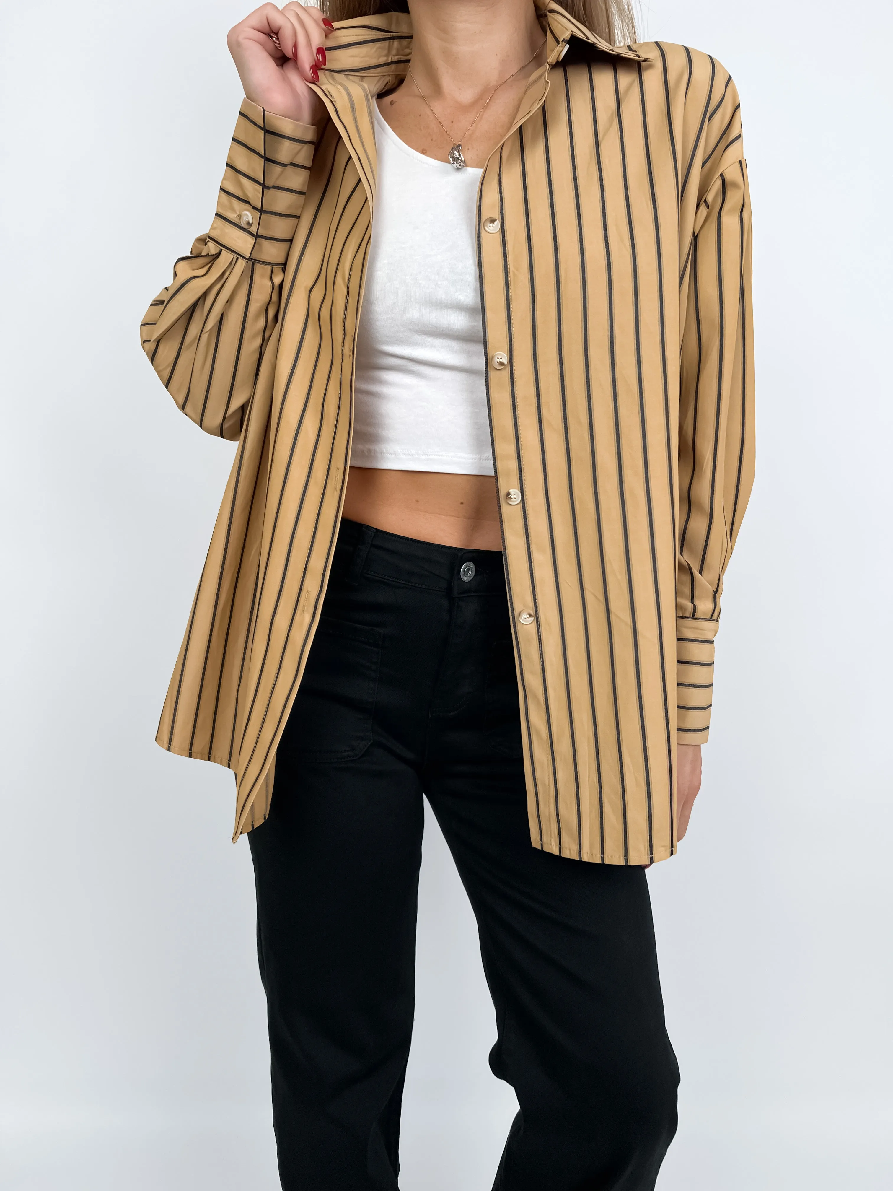 Camicia over a righe