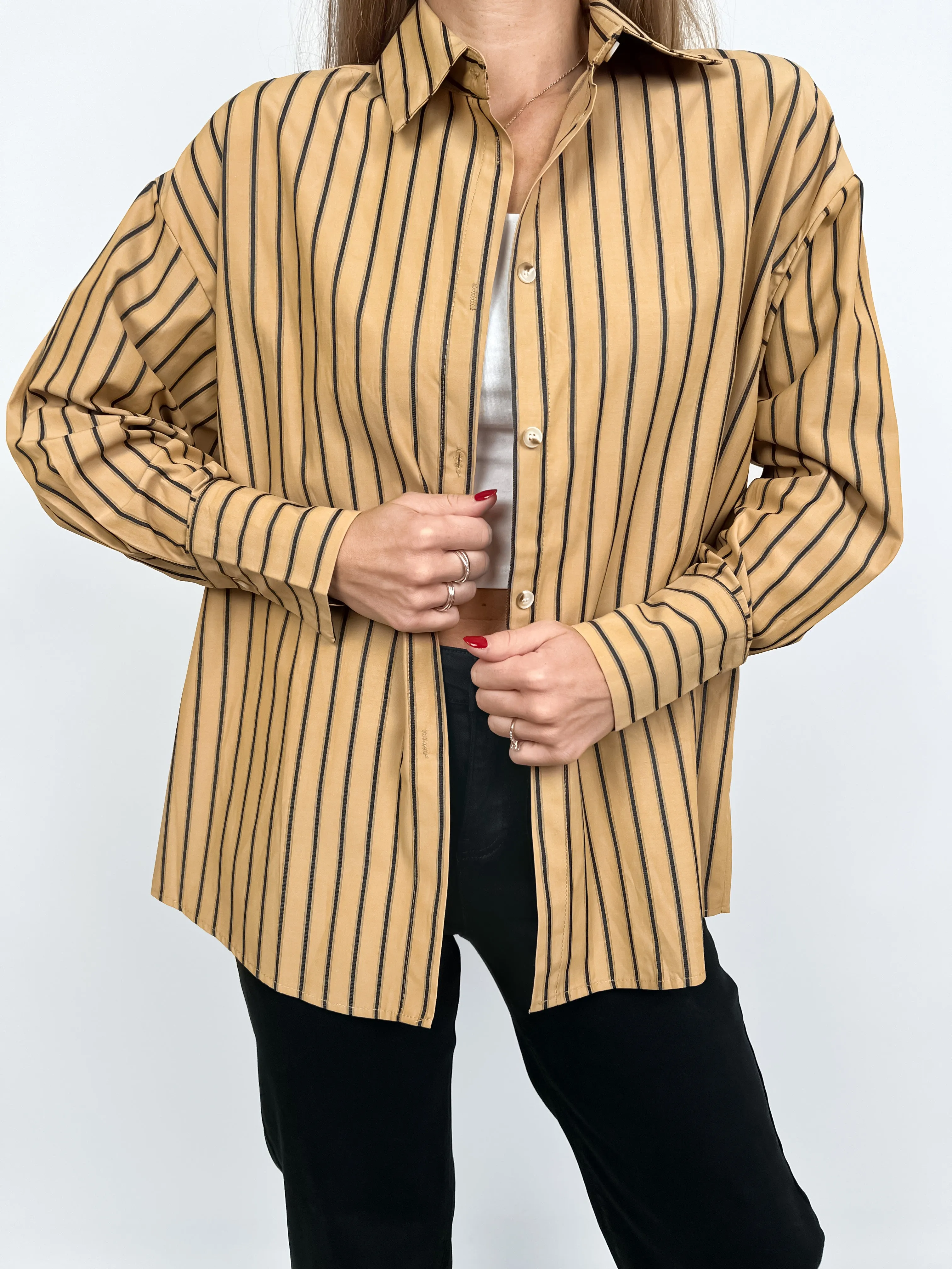 Camicia over a righe