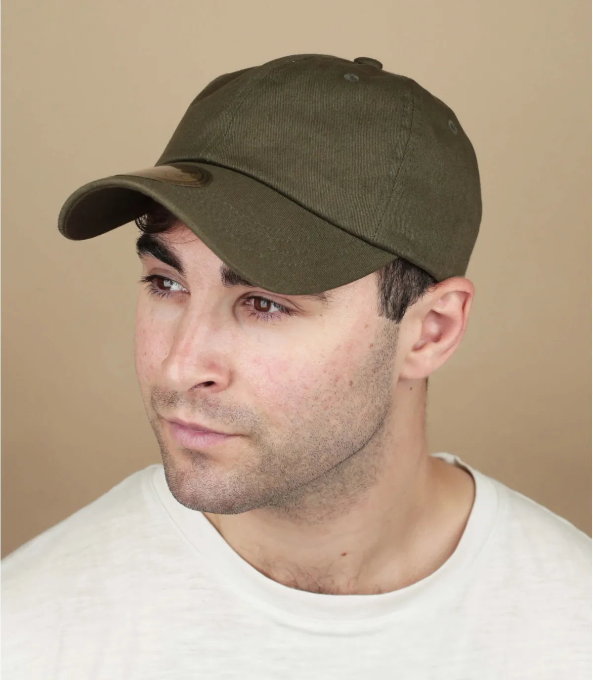 Cappello Dad hat      Distressed Cap verde olivaCappellino Dad hat, Distressed Cap verde oliva     