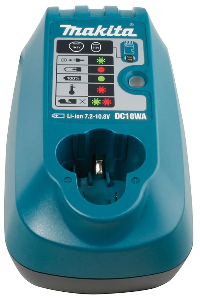 Caricabatterie utensili elettrici Makita per batterie Li-Ion, 7.2 V, 10.8 V, Spina Euro