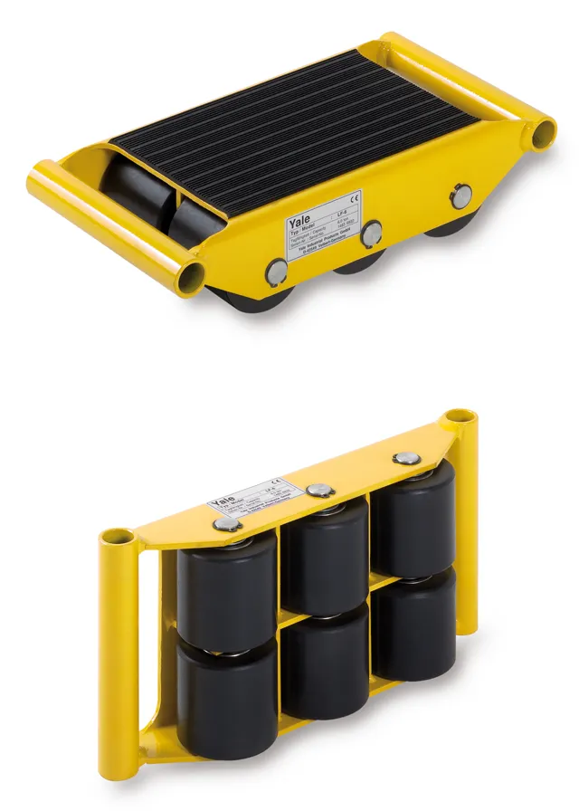 Carrello con ruote Acciaio STEERMAN, carico 1t, 340mm x 430mm
