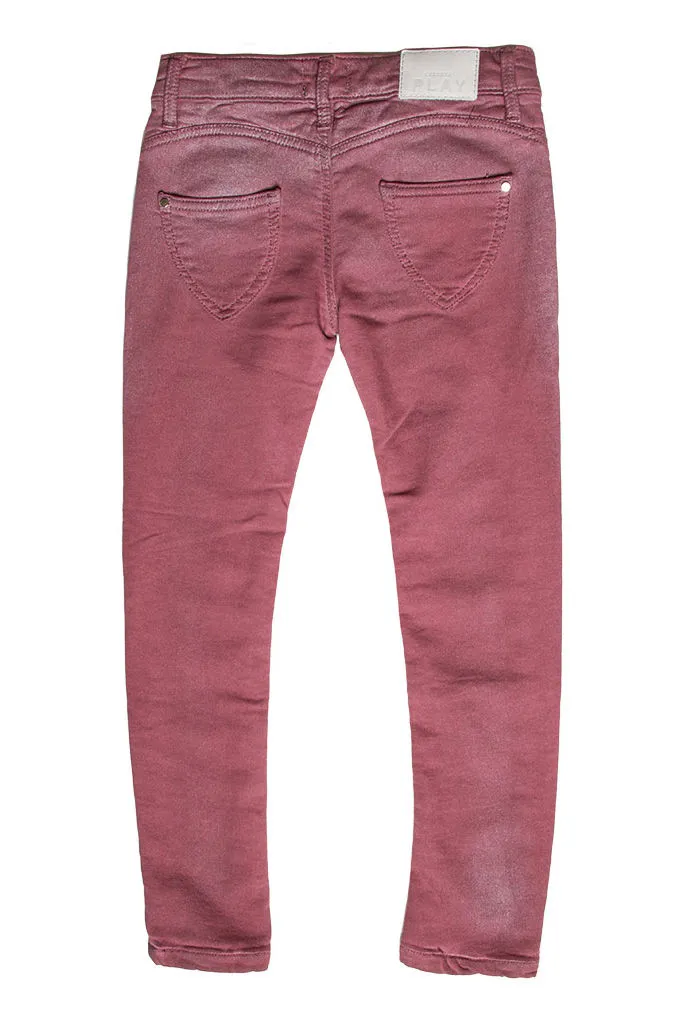 Carrera  ---------    ------------Jogger jeans colorato - Bordeaux