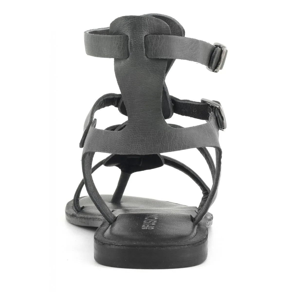 CB FUSION - SANDALO GLADIATORE IN PELLE LAMINATA