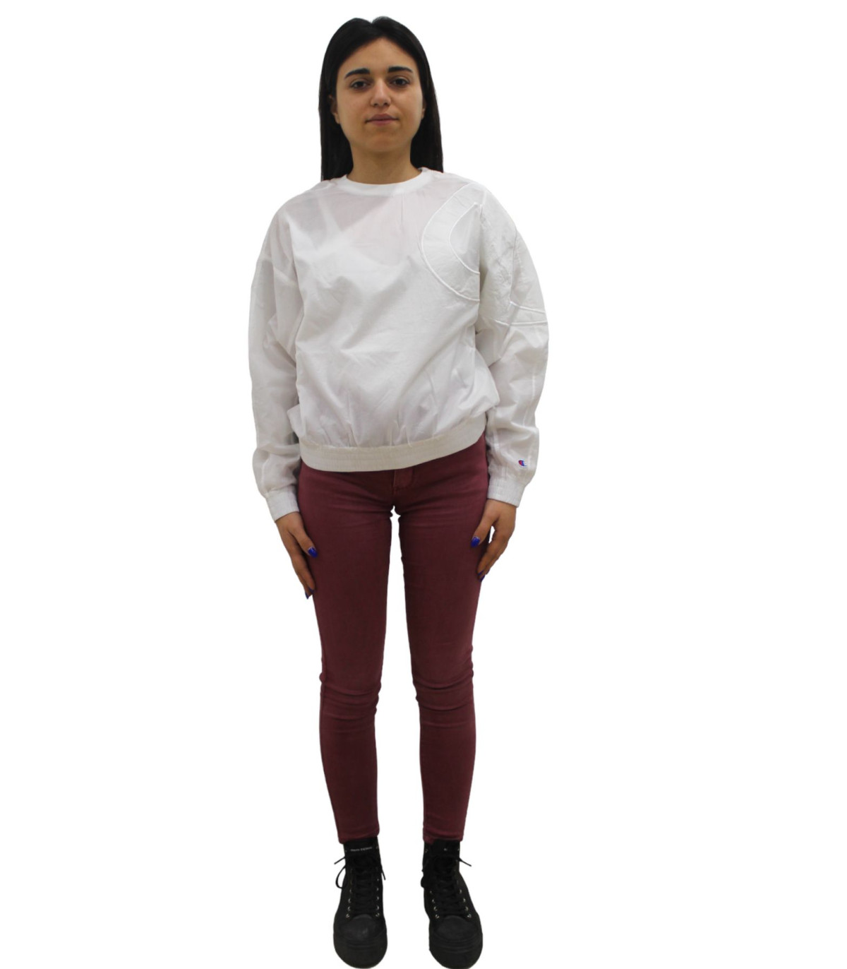 Champion Donna Felpa A Girocollo