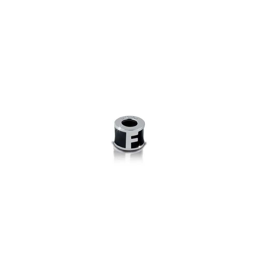 Charm Le Bebé Cilindro in Argento e Smalto | Lettera F – Add – LBU030-F