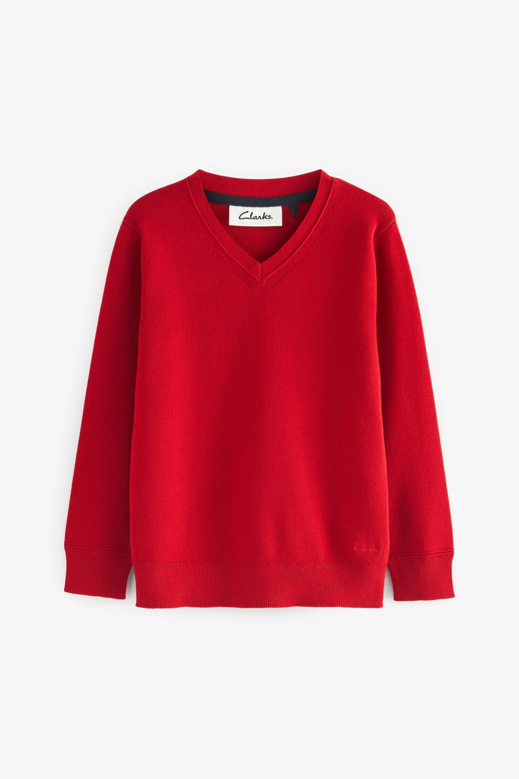 Clarks Manica lunga School - Maglia lavorata con scollo a V    