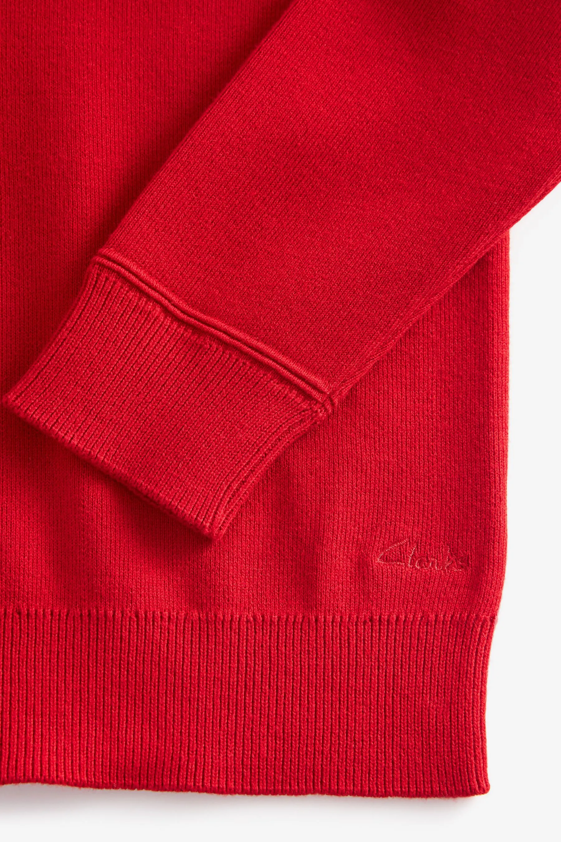 Clarks Manica lunga School - Maglia lavorata con scollo a V    