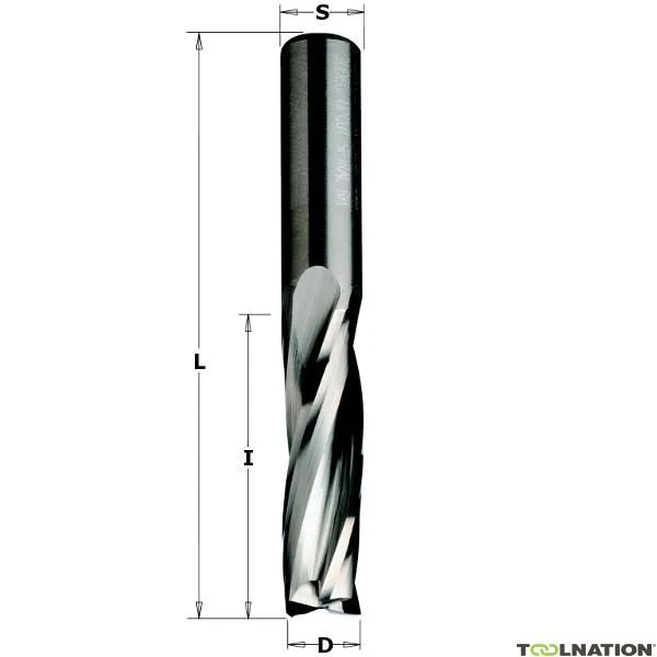 CMT 193.121.11 Fresa a spirale in carburo solido 12 mm, gambo 12 mm destro