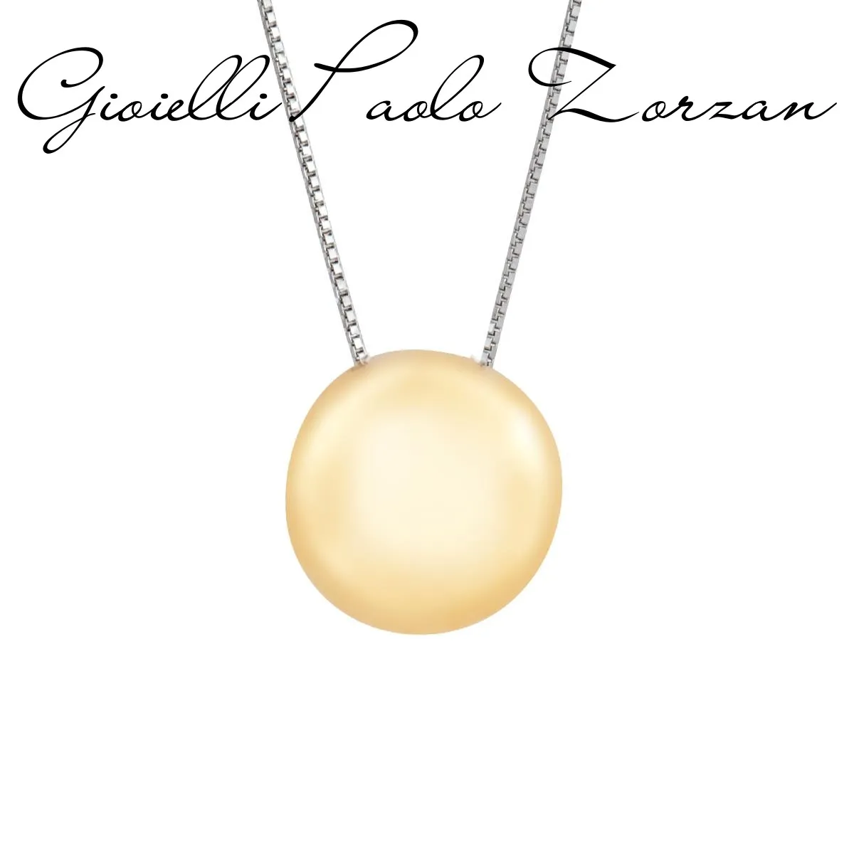 Collana Artlinea glam in oro bianco e giallo ref.  CEA2546-LN