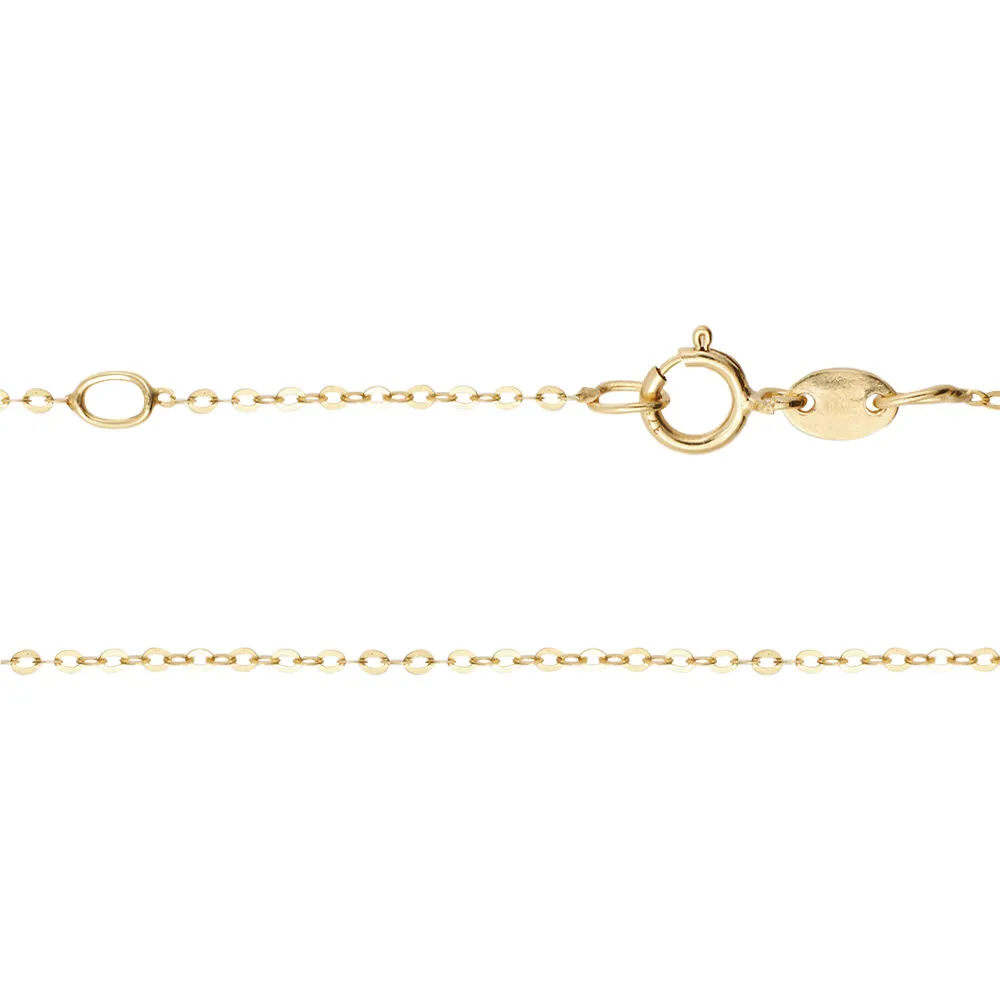 Collana Punto Luce Amélie Oro Giallo 375/1000 Maglia Rolo Quarzo Rosa Cubic Zirconia Bianco 40 + 2 cm 1419220