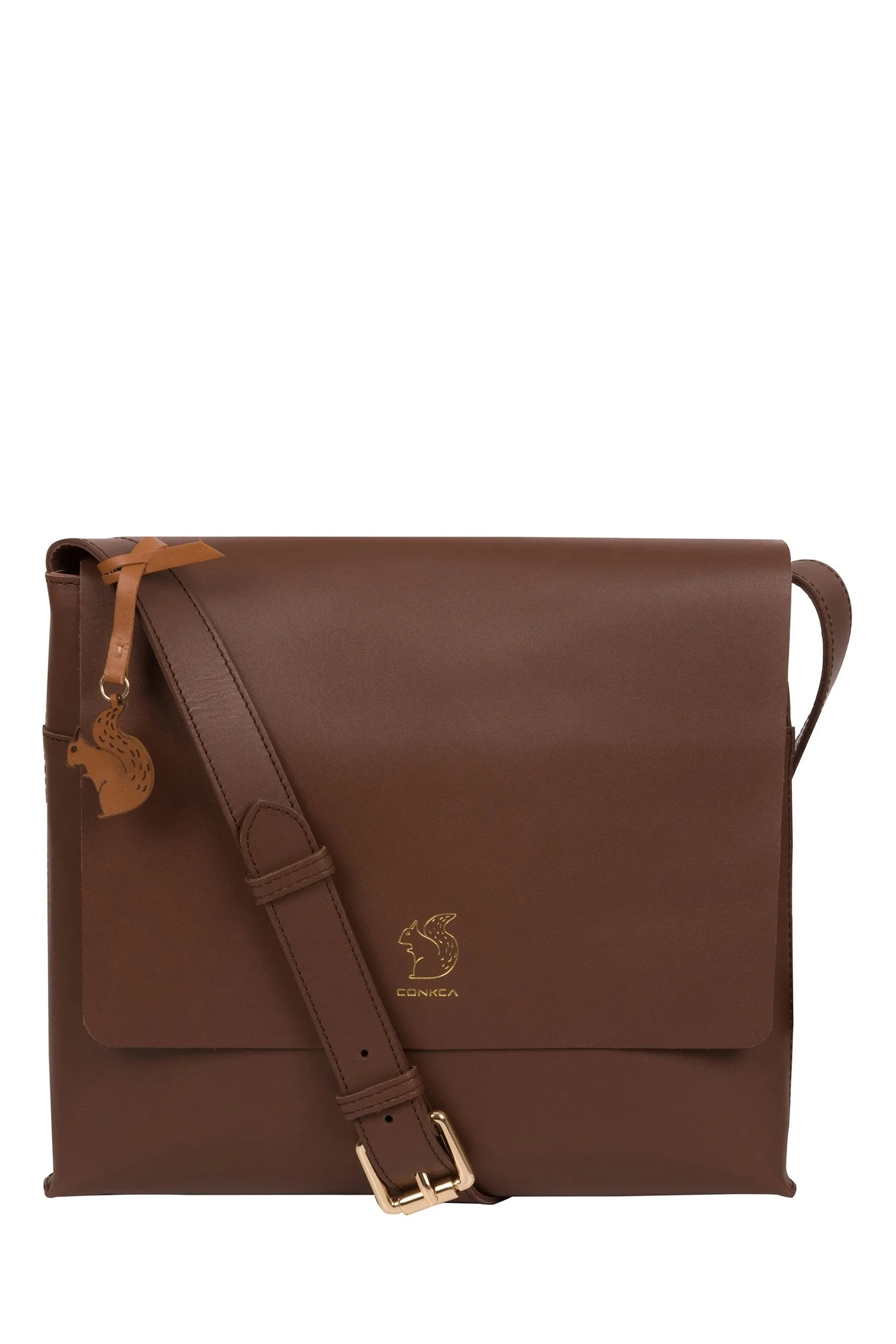 Conkca - Bale - Borsa a tracolla in pelle concia vegetale    