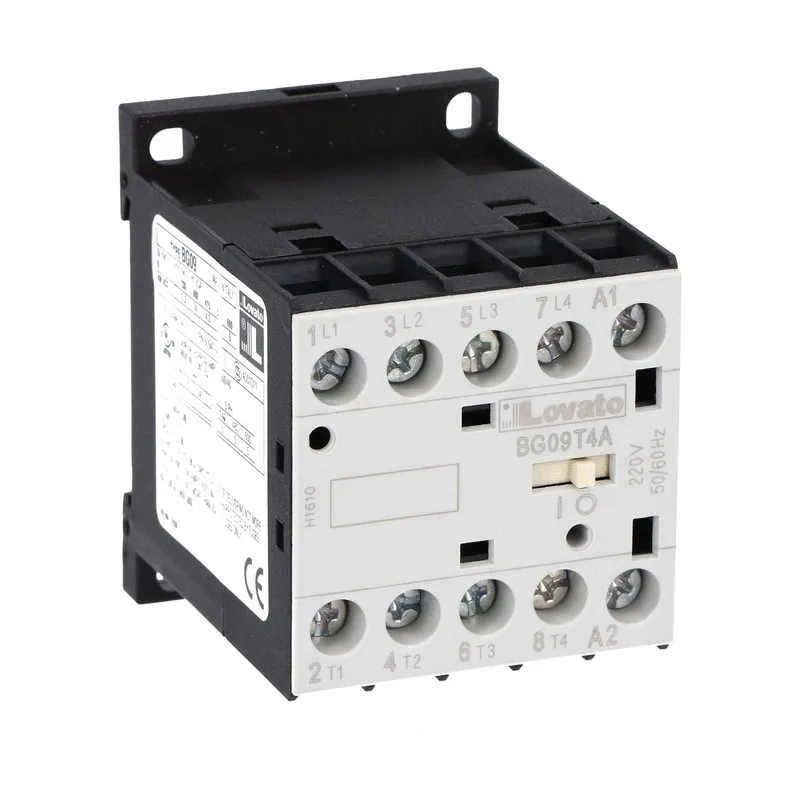 Contattore Lovato, serie BG09, 4 poli, 9 A, 22 kW, bobina 230 V