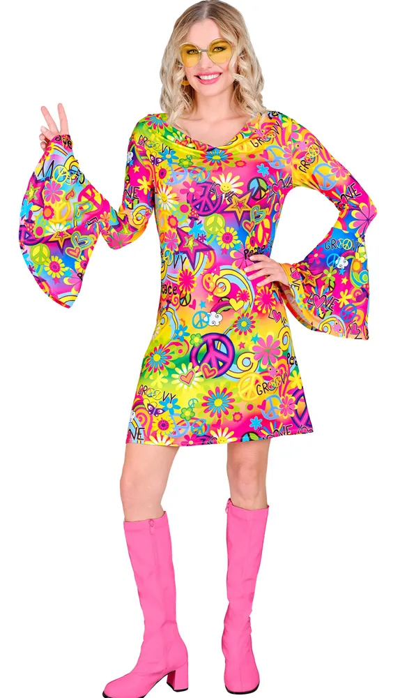 Costume da donna Amore e Pace anni '70