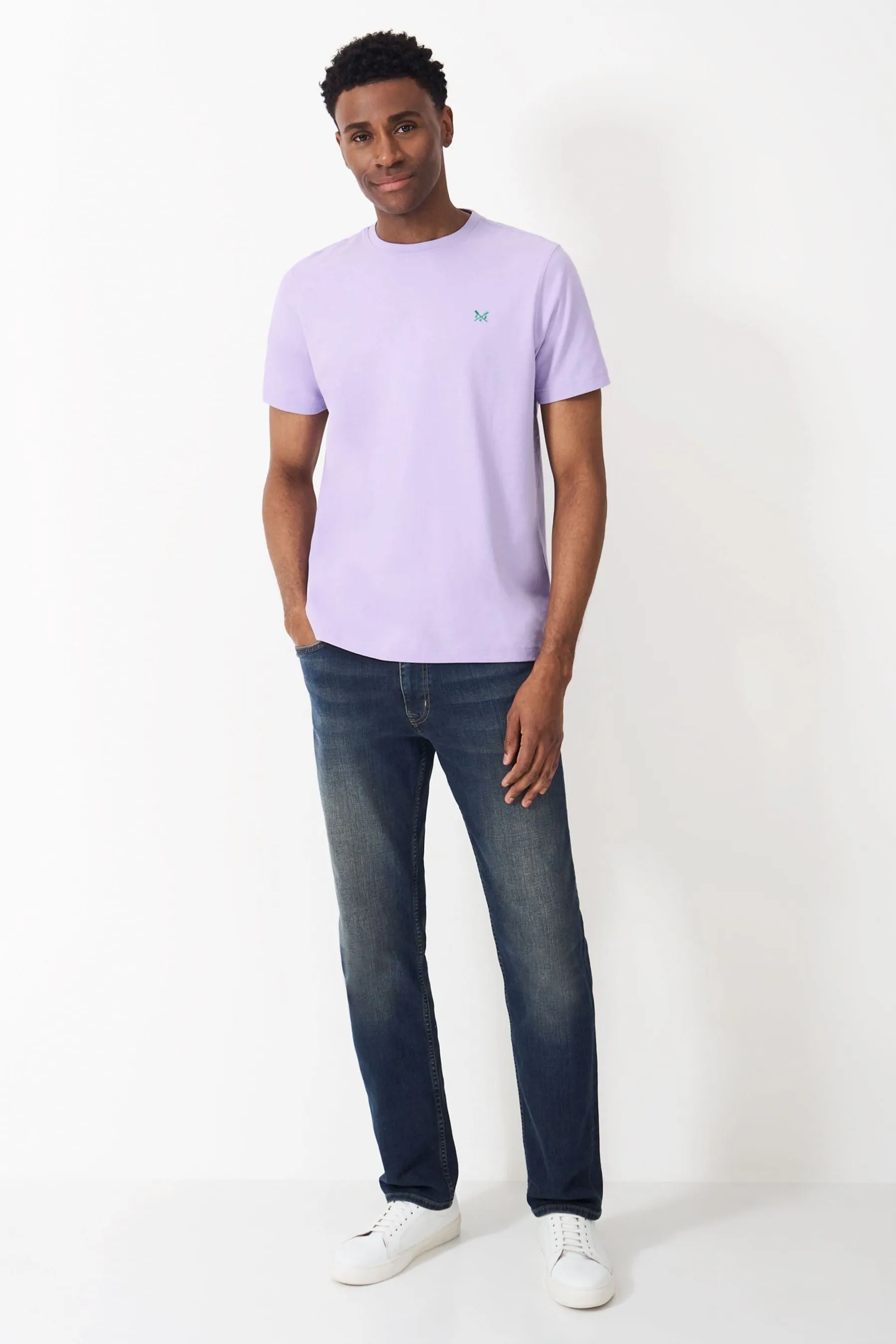 Crew Clothing Maglietta classica tinta unita 100% cotone    