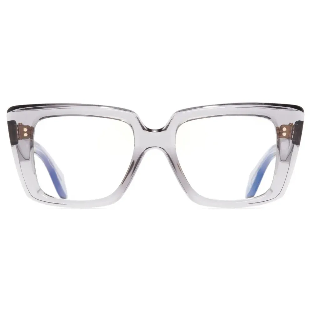 Cutler & Gross - 1401 Cat Eye Optical Glasses - Black on Horn - Luxury - Cutler & Gross Eyewear