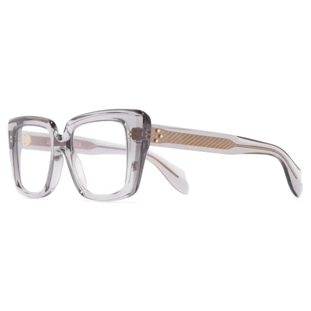 Cutler & Gross - 1401 Cat Eye Optical Glasses - Black on Horn - Luxury - Cutler & Gross Eyewear