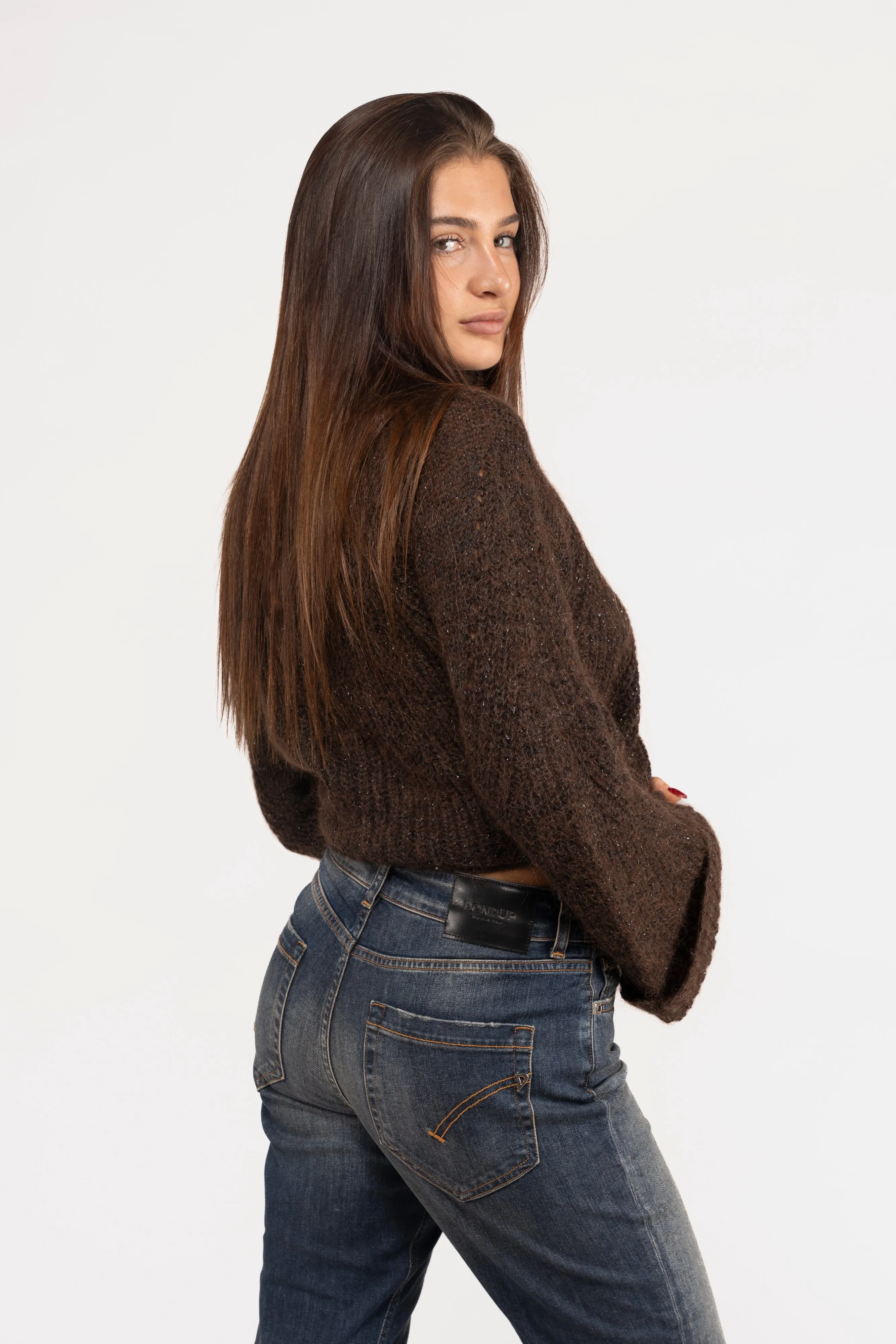D.EXTERIOR MAGLIA COLLO ALTO ALPACA LUREX