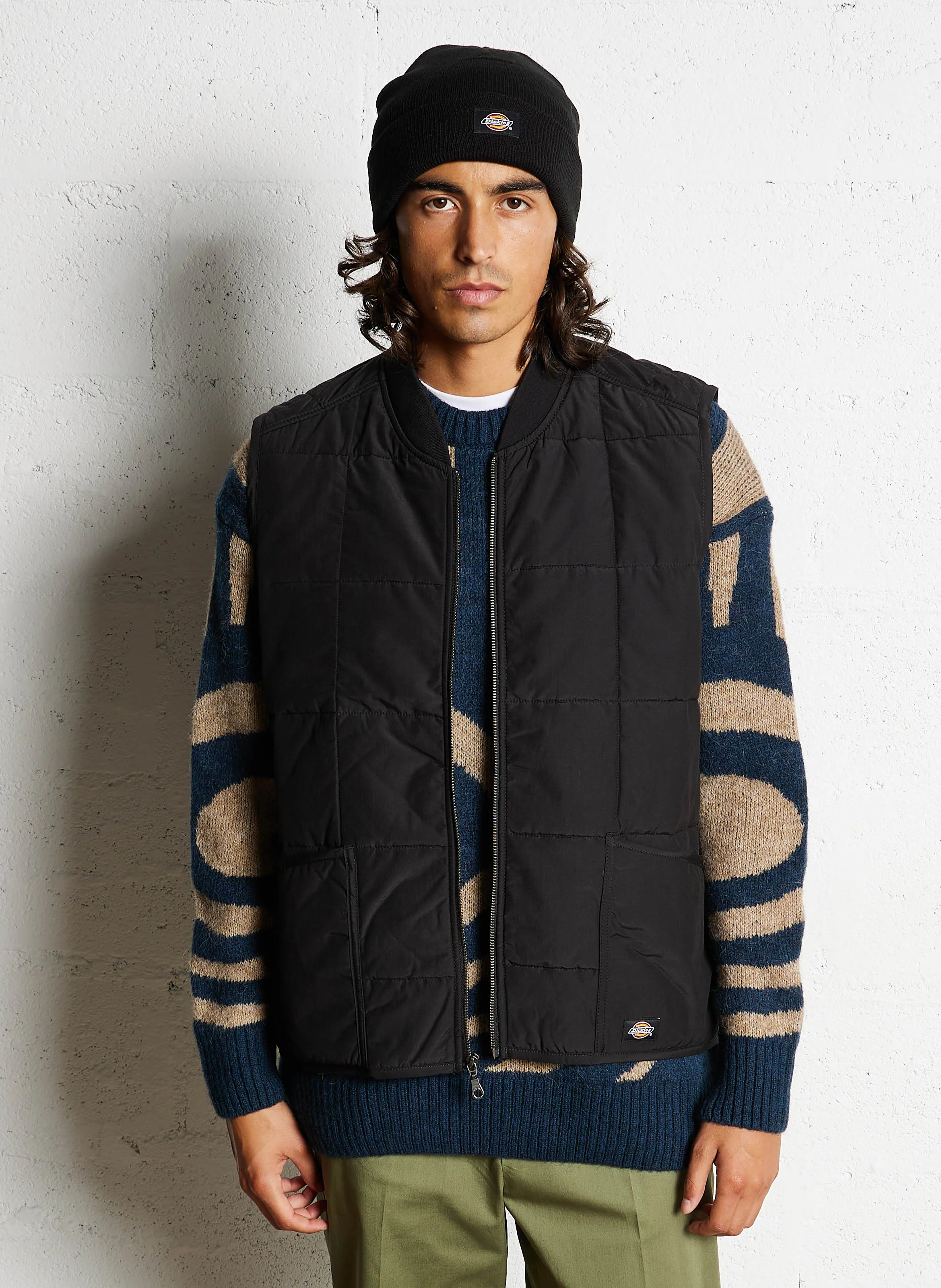  DICKIES   GARDINER - Giacca con collo in stile teddy in misto cotone | Nero