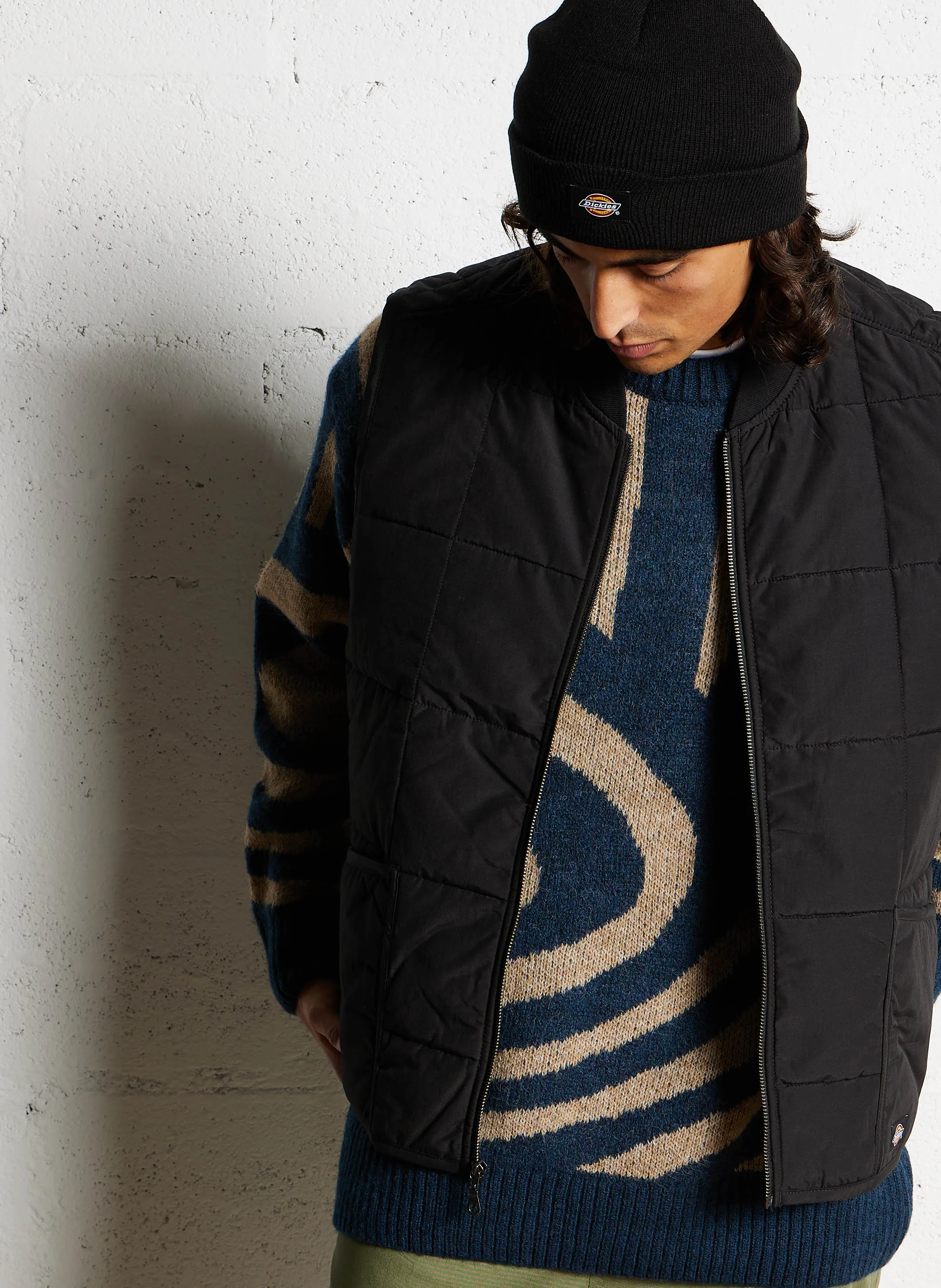  DICKIES   GARDINER - Giacca con collo in stile teddy in misto cotone | Nero