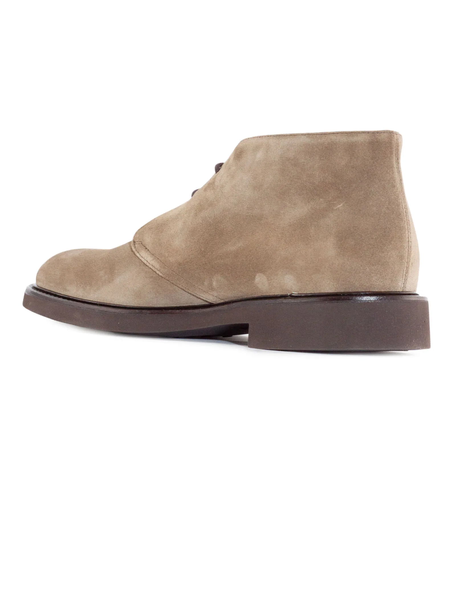 DOUCAL'S Calzature,Stivaletti Polacchino in camoscio di visone beige 