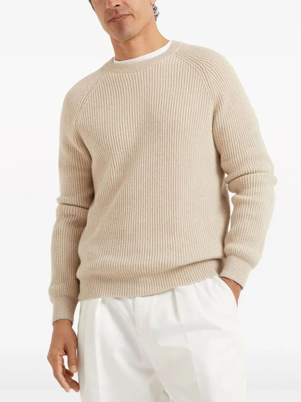 English Rib Sweater With Raglan Sleeves