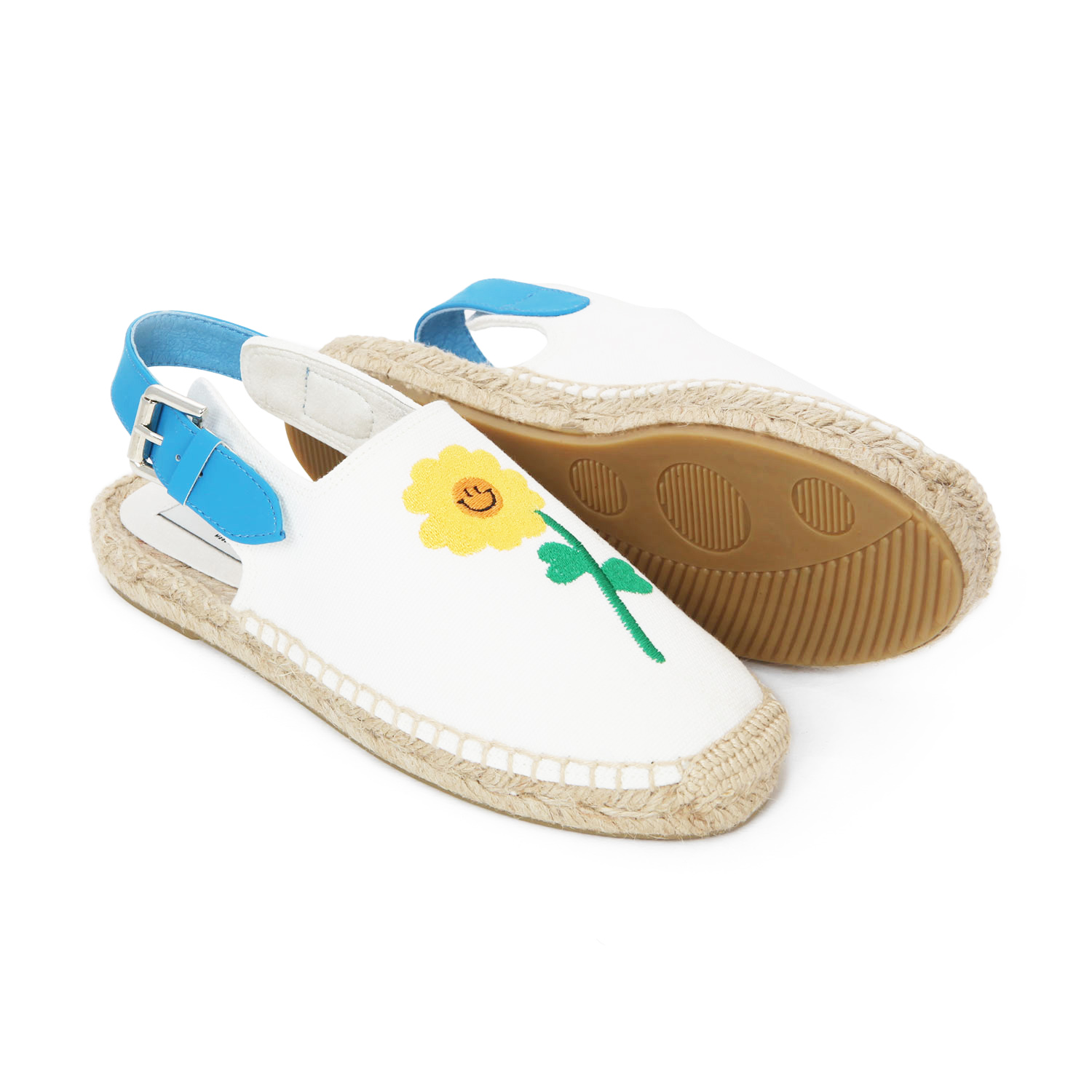 Espadrillas Bianche E Azzurre Bambina