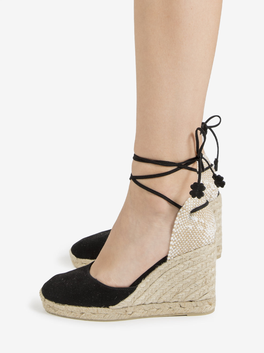 Espadrillas Carina nabuk nere 90mm