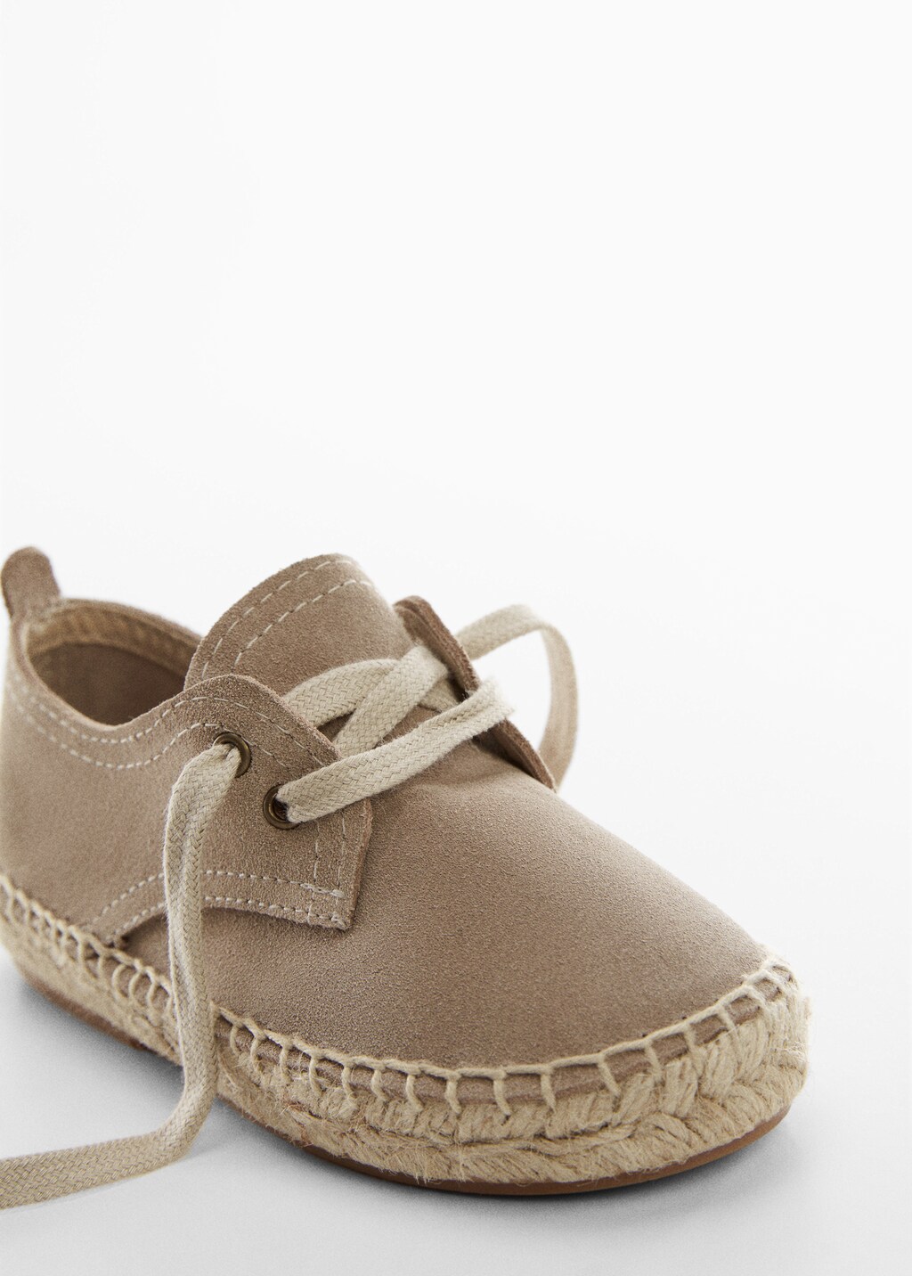 Espadrillas crosta di cuoio lacci