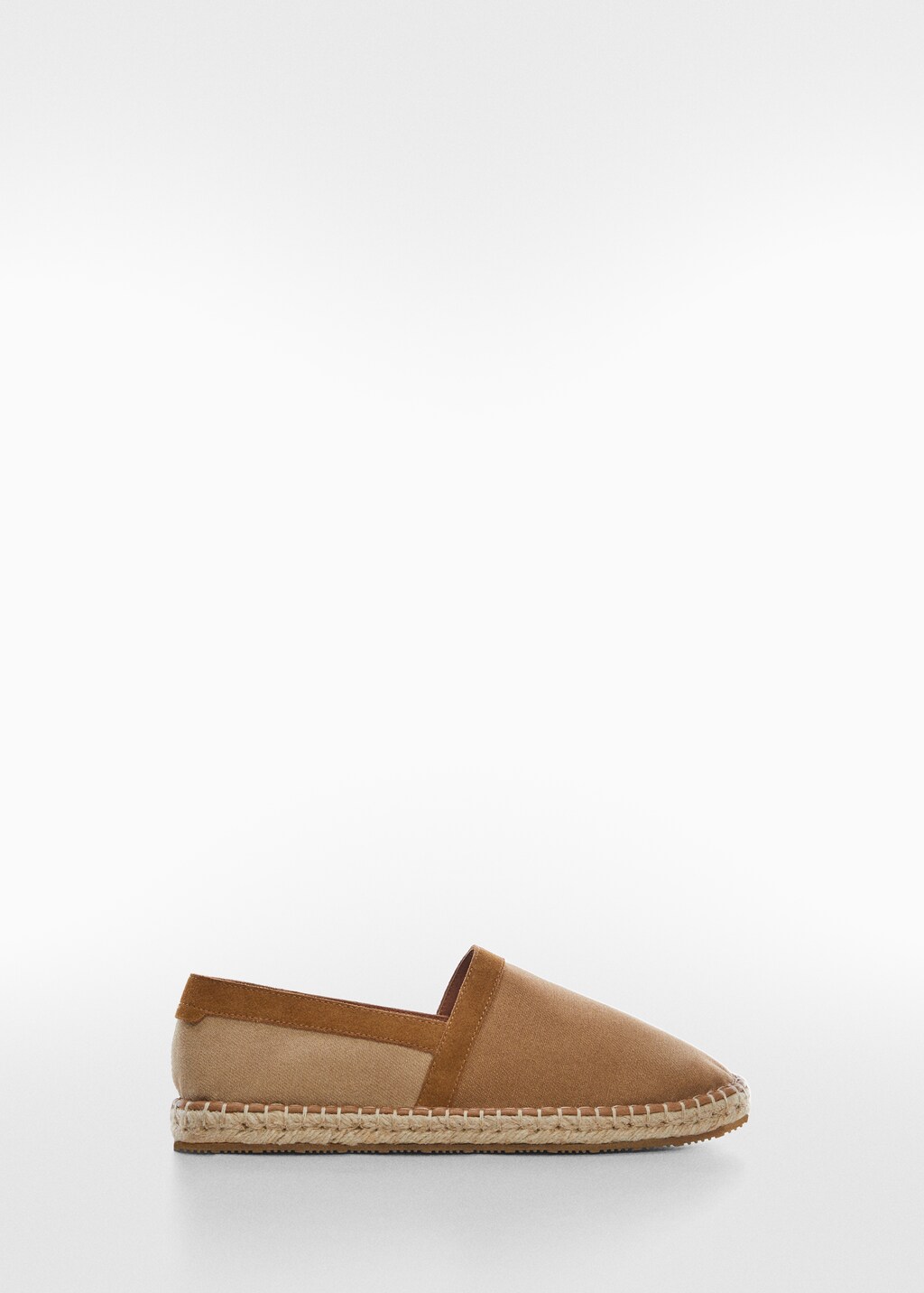 Espadrillas in juta tessuto combinato