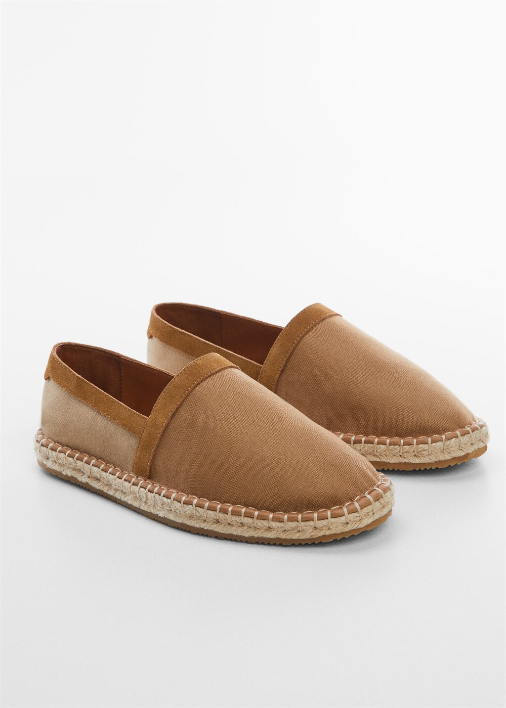 Espadrillas in juta tessuto combinato