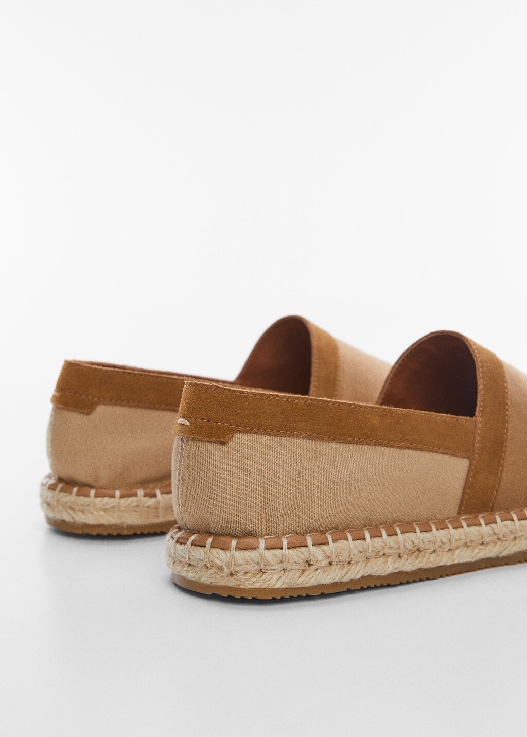 Espadrillas in juta tessuto combinato