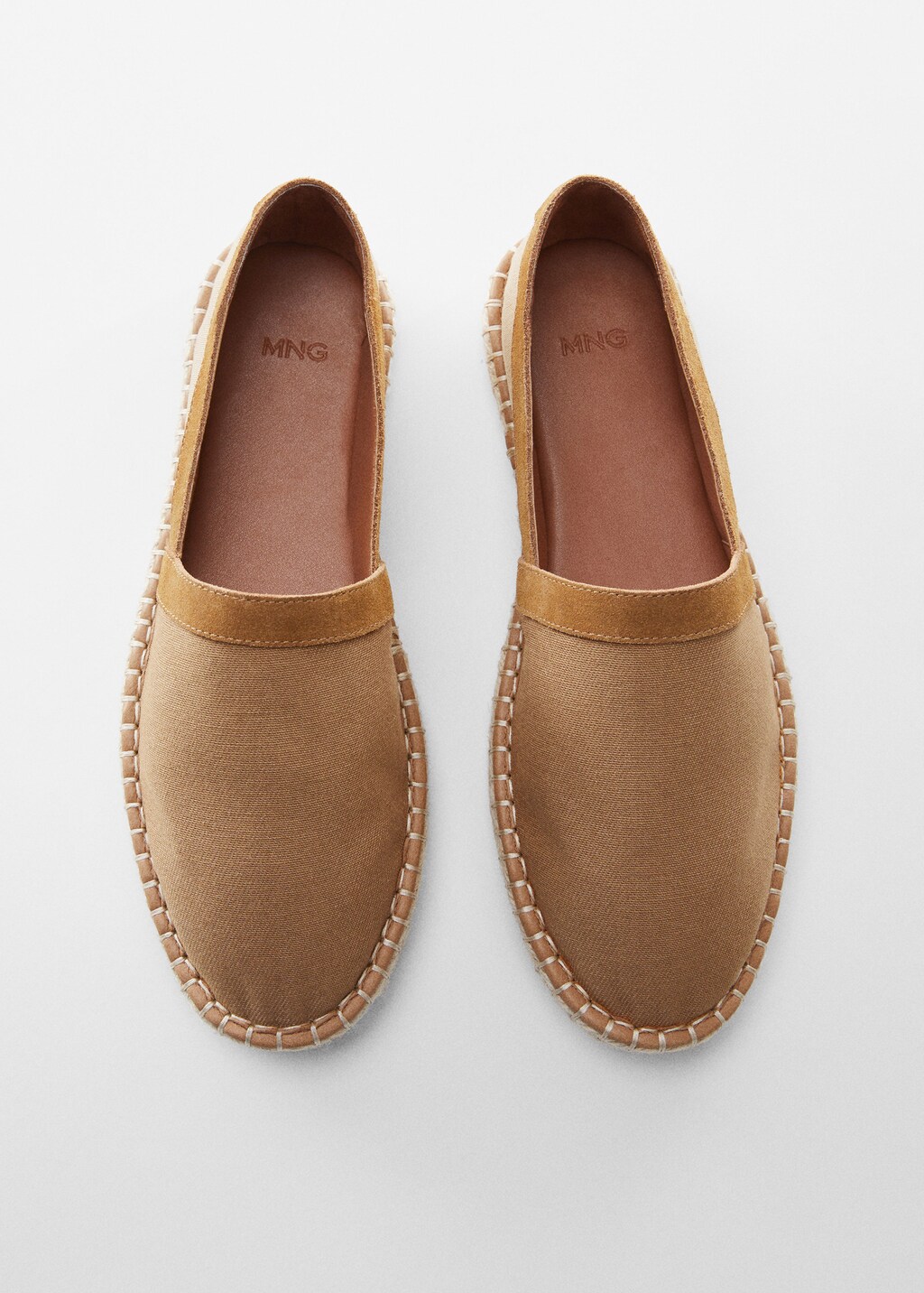 Espadrillas in juta tessuto combinato