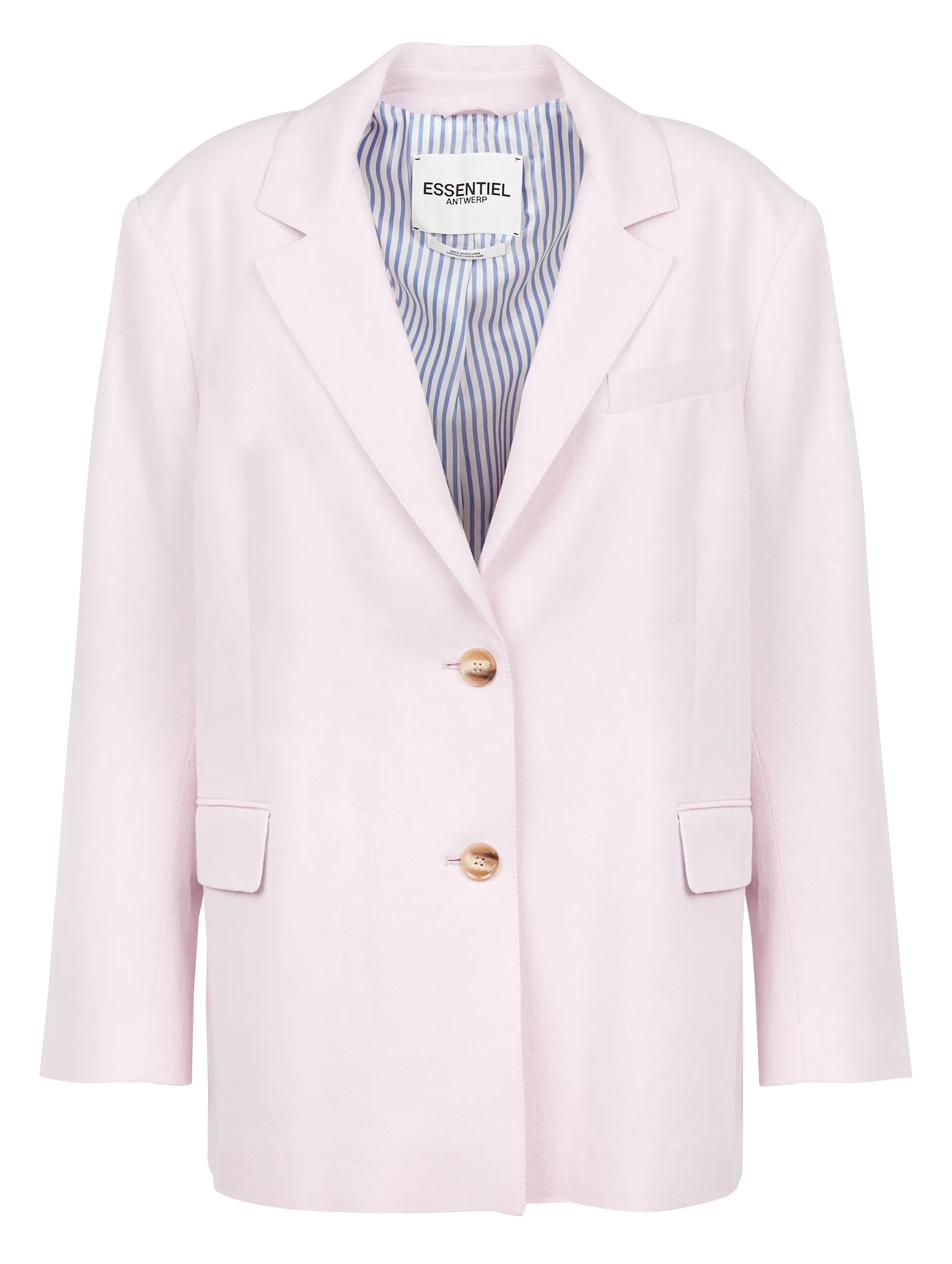  ESSENTIEL ANTWERP   BASQUIAT - Giacca con revers in cotone spesso | Viola