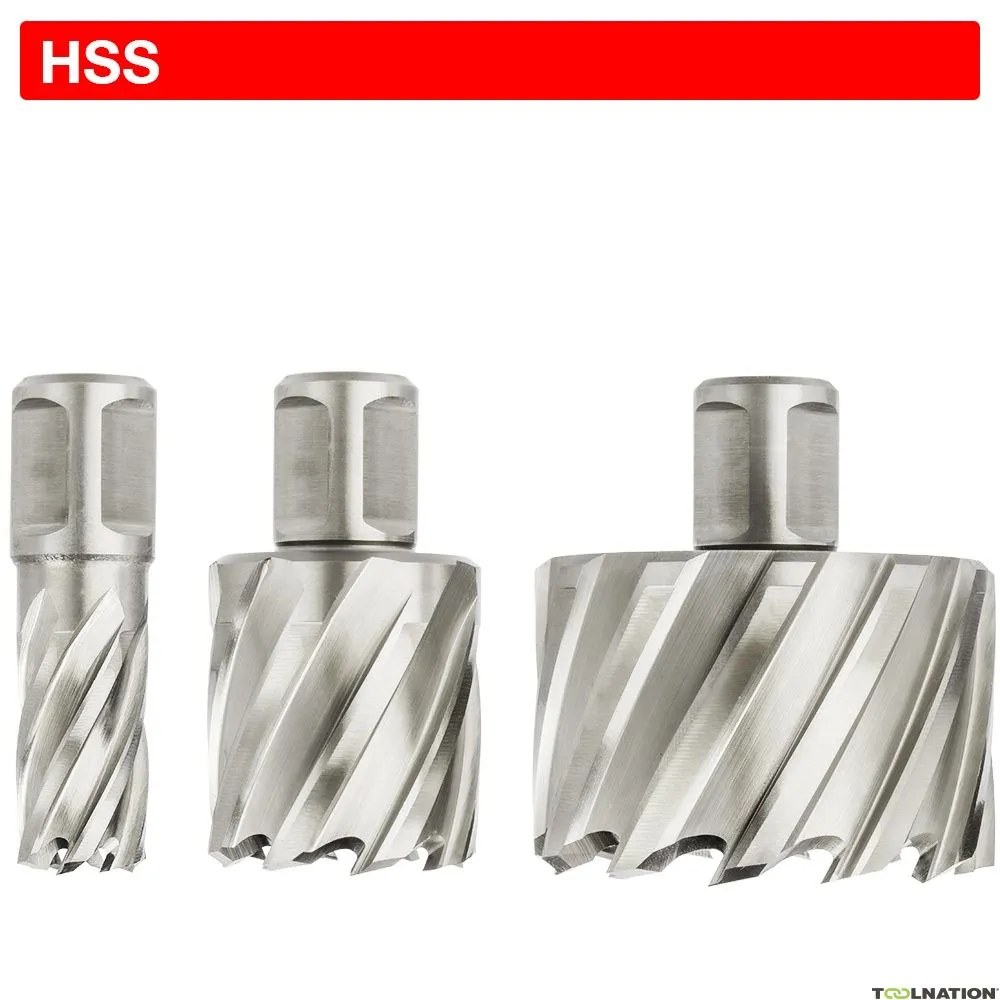 Euroboor 21005507502004 HCL.750 Punta per carotaggio, HSS, D 75 mm, DoC 55 mm, Weldon