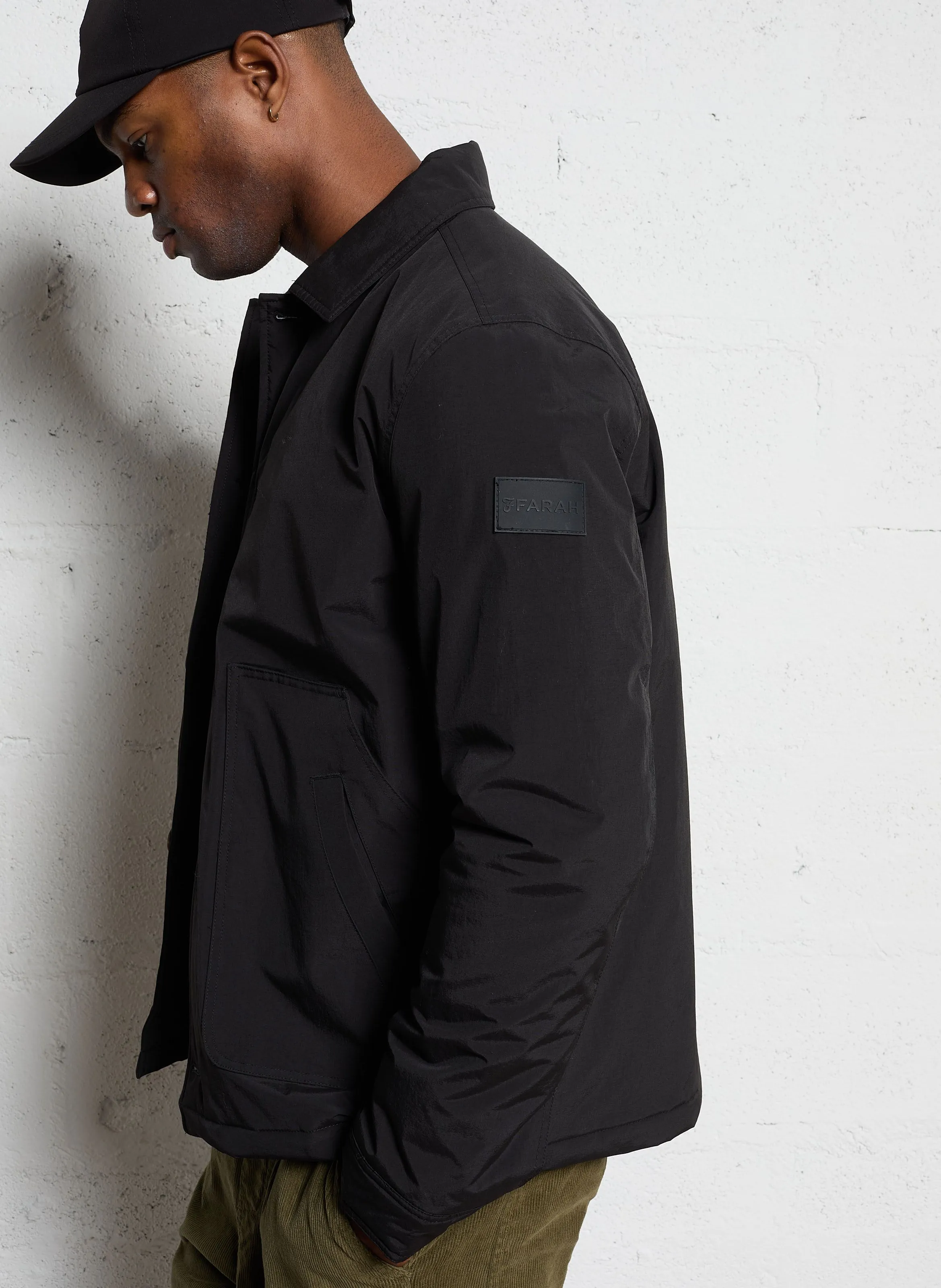  FARAH   TELEX - Giacca oversize imbottita | Nero